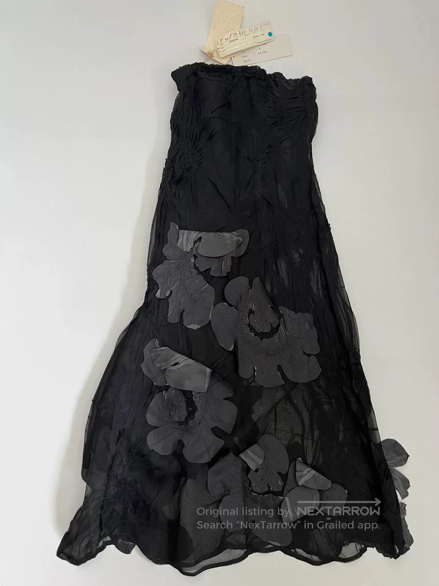 Other YOSHIKI HISHINUMA Black Floral Skirt. Size 35" - 2 Thumbnail