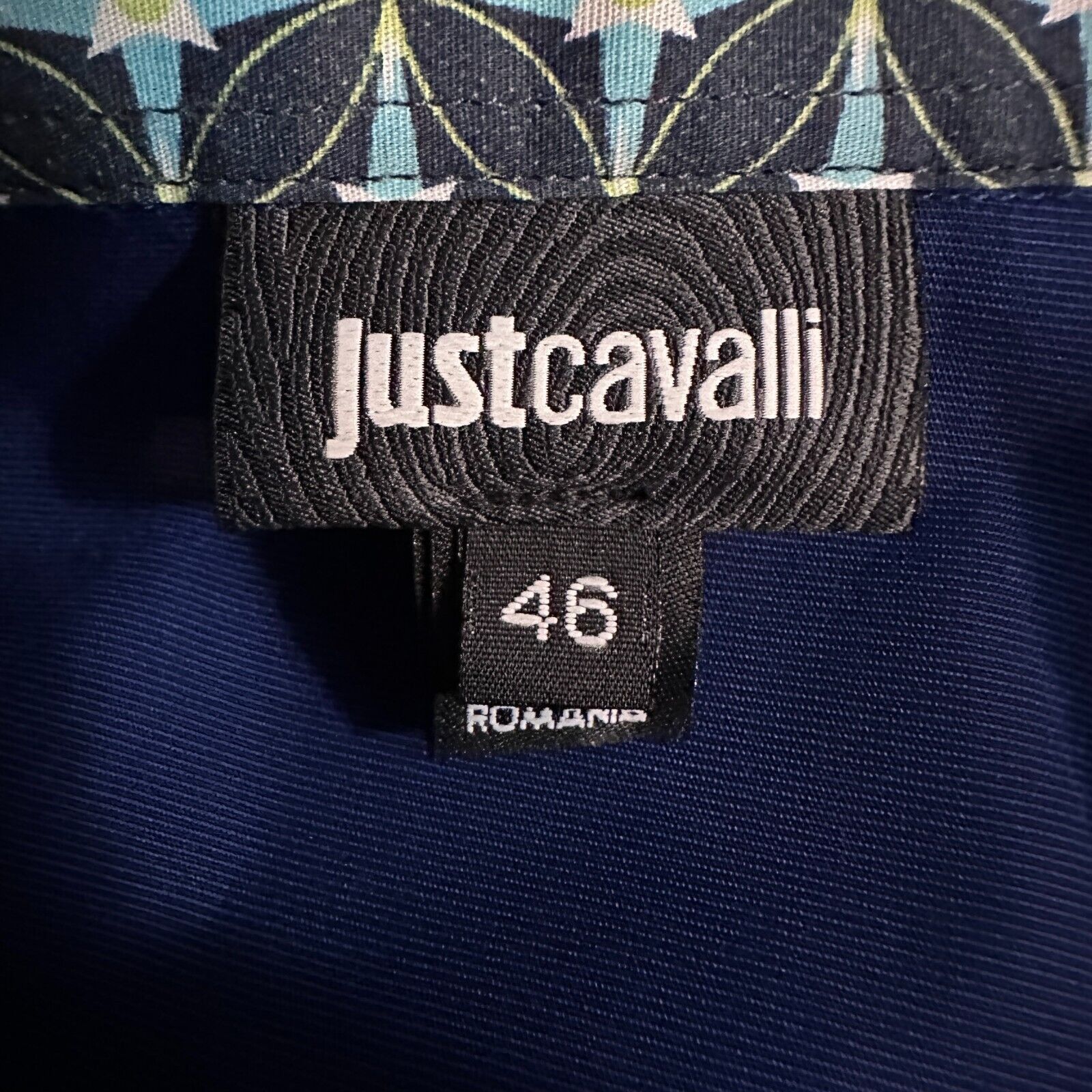 Just Cavalli Just Cavalli Dress Shirt Men’s 46 Blue Long Sleeve Button-Up Size US S / EU 44-46 / 1 - 7 Thumbnail