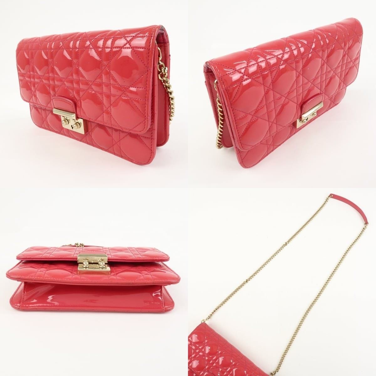 Christian Dior Monsieur Christian Dior Patent Leather Shoulder Bag Size ONE SIZE - 3 Thumbnail