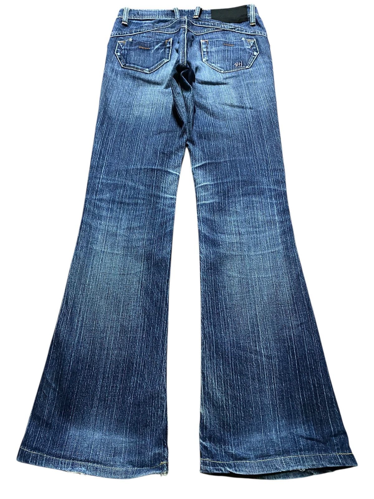 Japanese Brand Vintage Japanese Brand Rush Hour Denim Distressed Flare Jean Size US 28 / EU 44 - 2 Thumbnail
