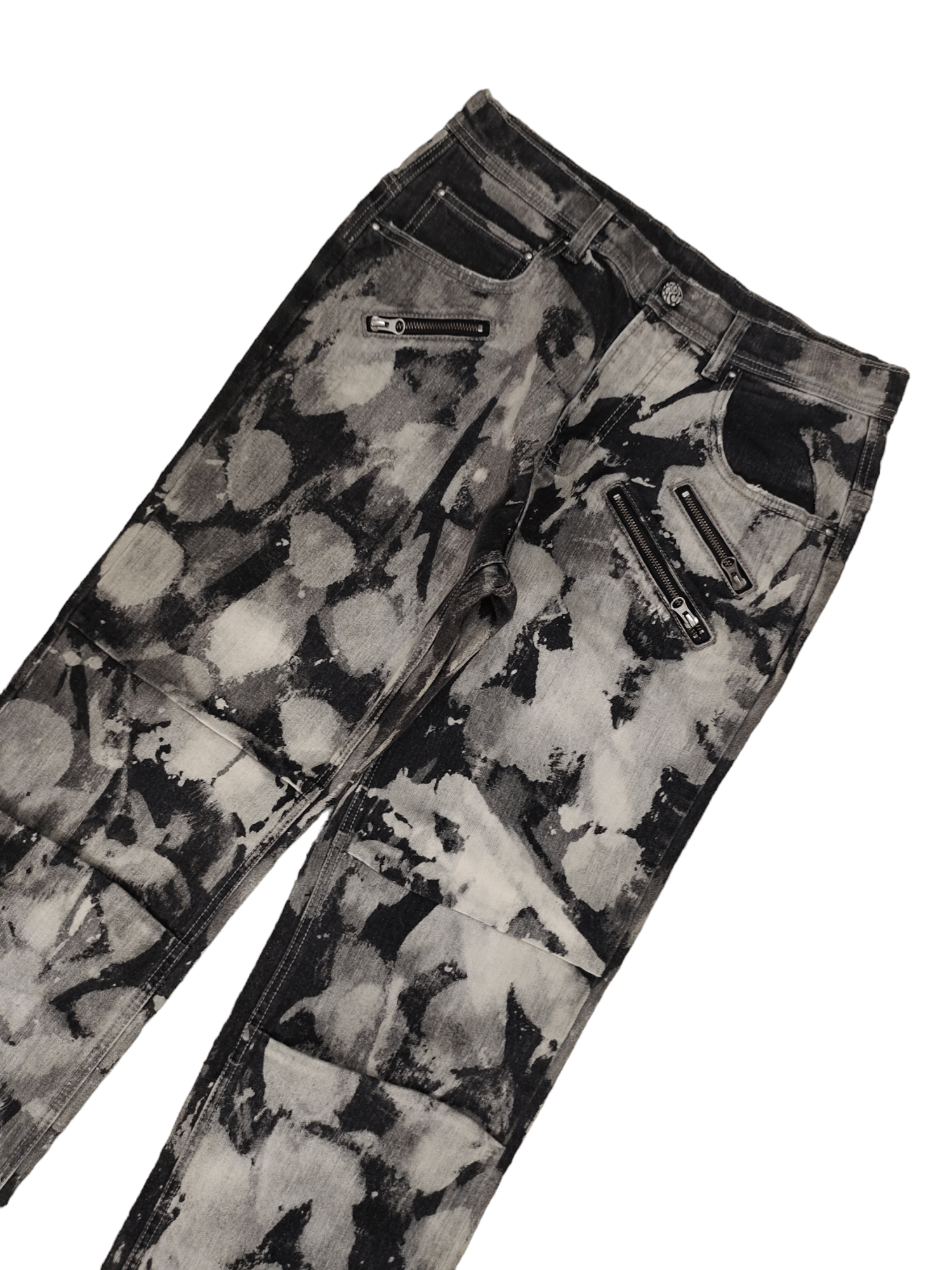 Hysteric Glamour × Undercover Vintage Y2k Allix Design Acid Wash Baggy Jeans Jnco Style Size US 32 / EU 48 - 5 Thumbnail