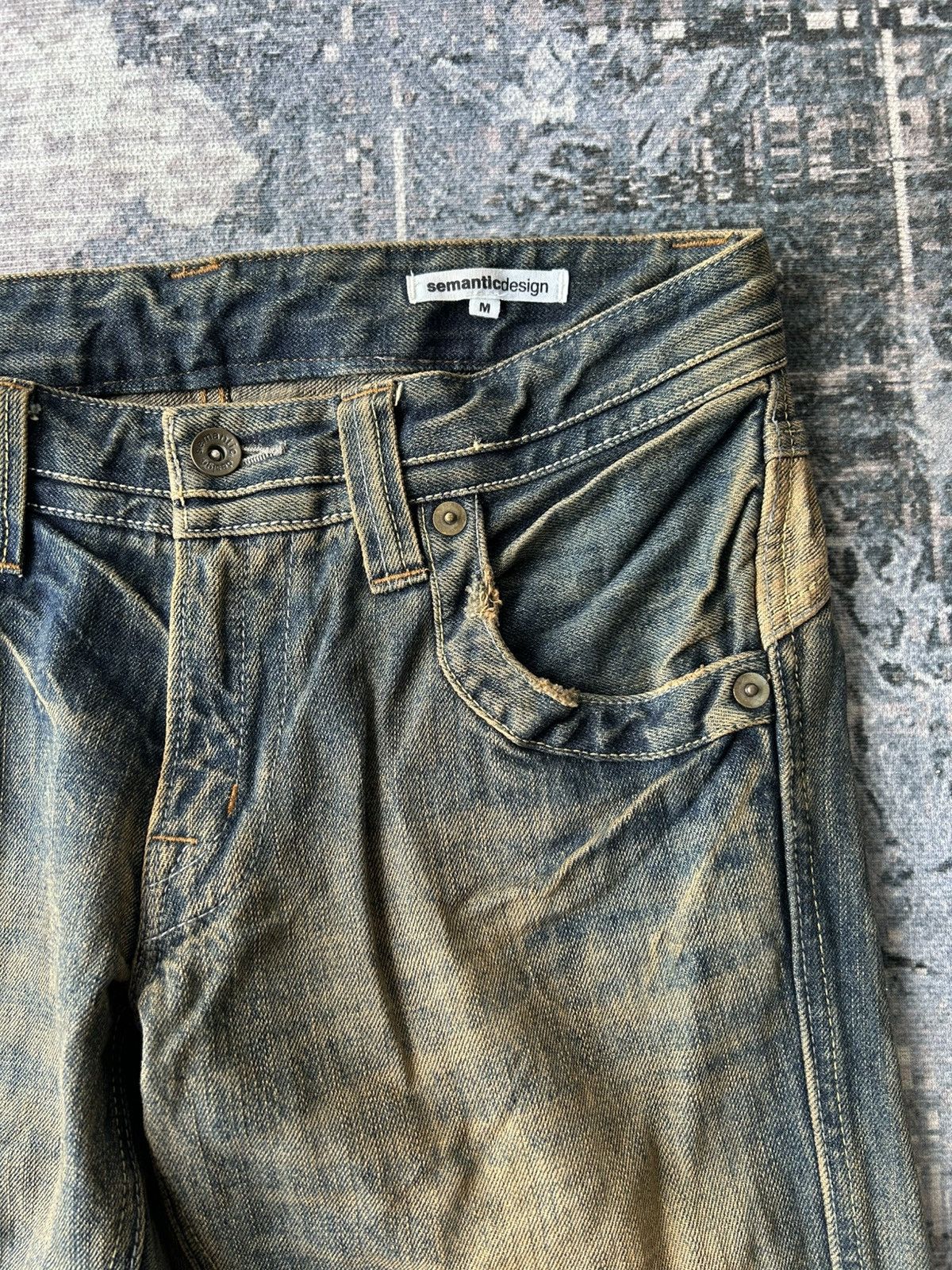 semanticdesign Super Flared Y2k Semantic Jeans Size US 31 - 11 Thumbnail