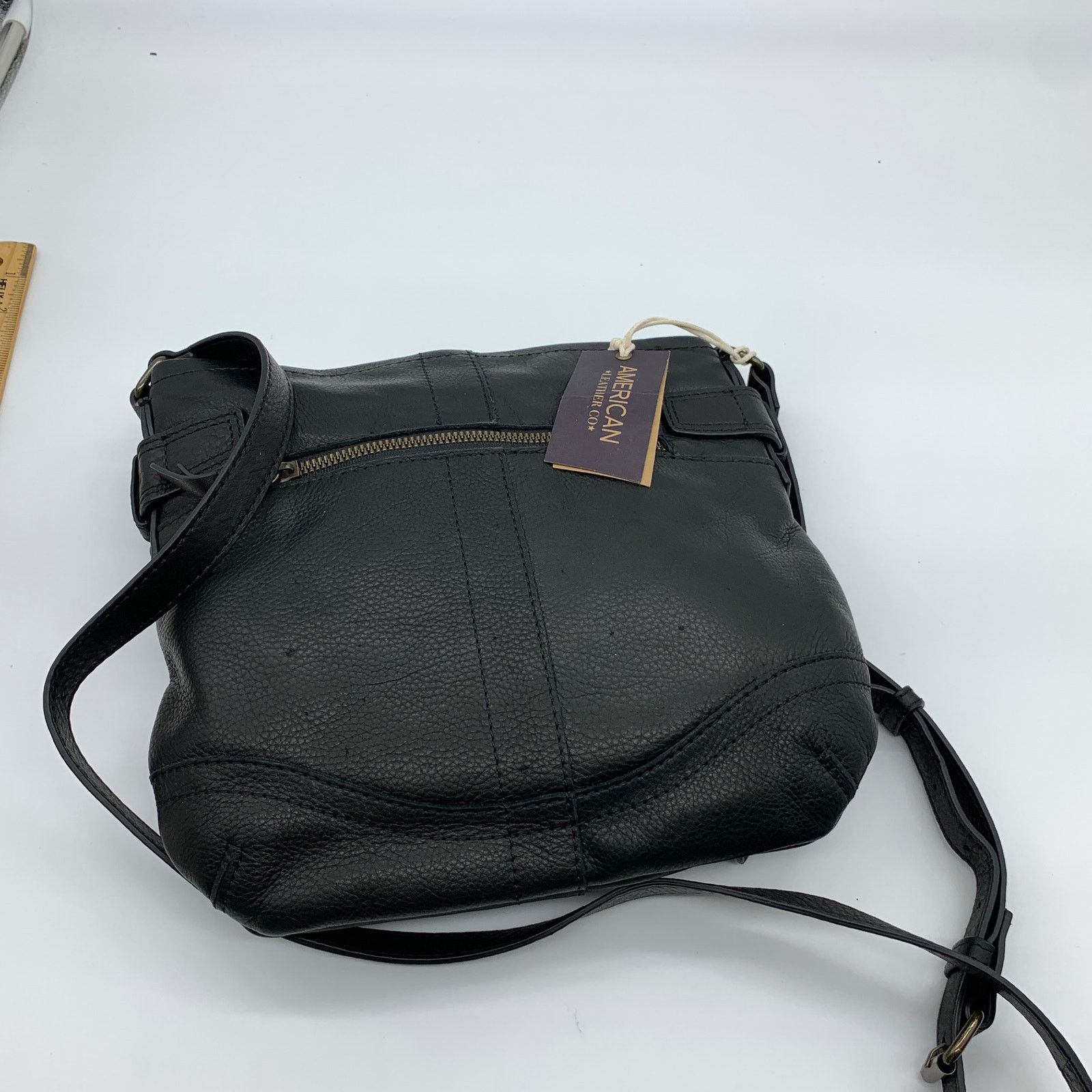 Other American Leather Co Elton Crossbody Purse Hunter Black Color Size ONE SIZE - 6 Thumbnail