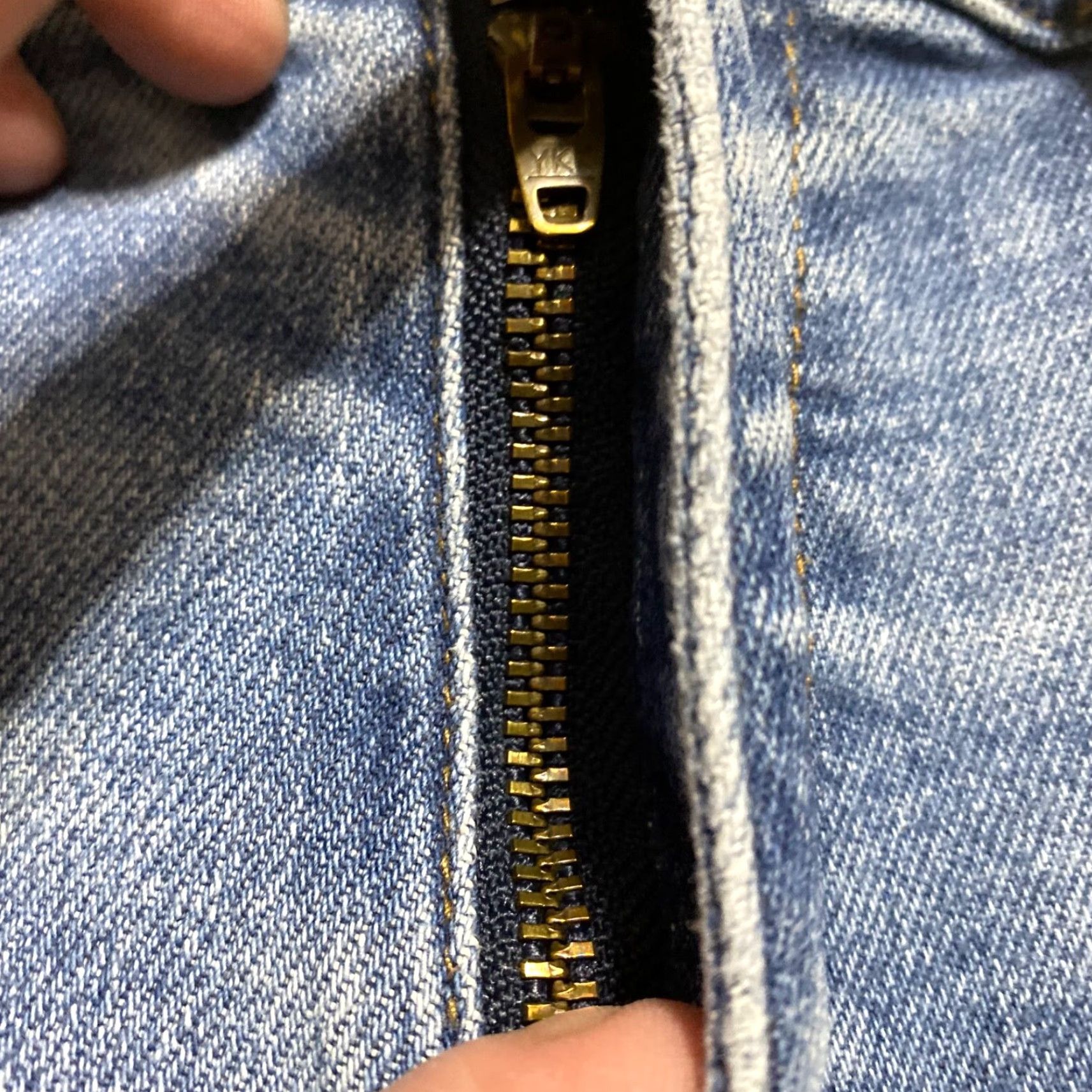Denime Judy Blue Jeans Womens Jeans Distressed 5-Pocket Skinny Mid Rise Blue Denim Distress Size 34" / US 12 / IT 48 - 7 Thumbnail