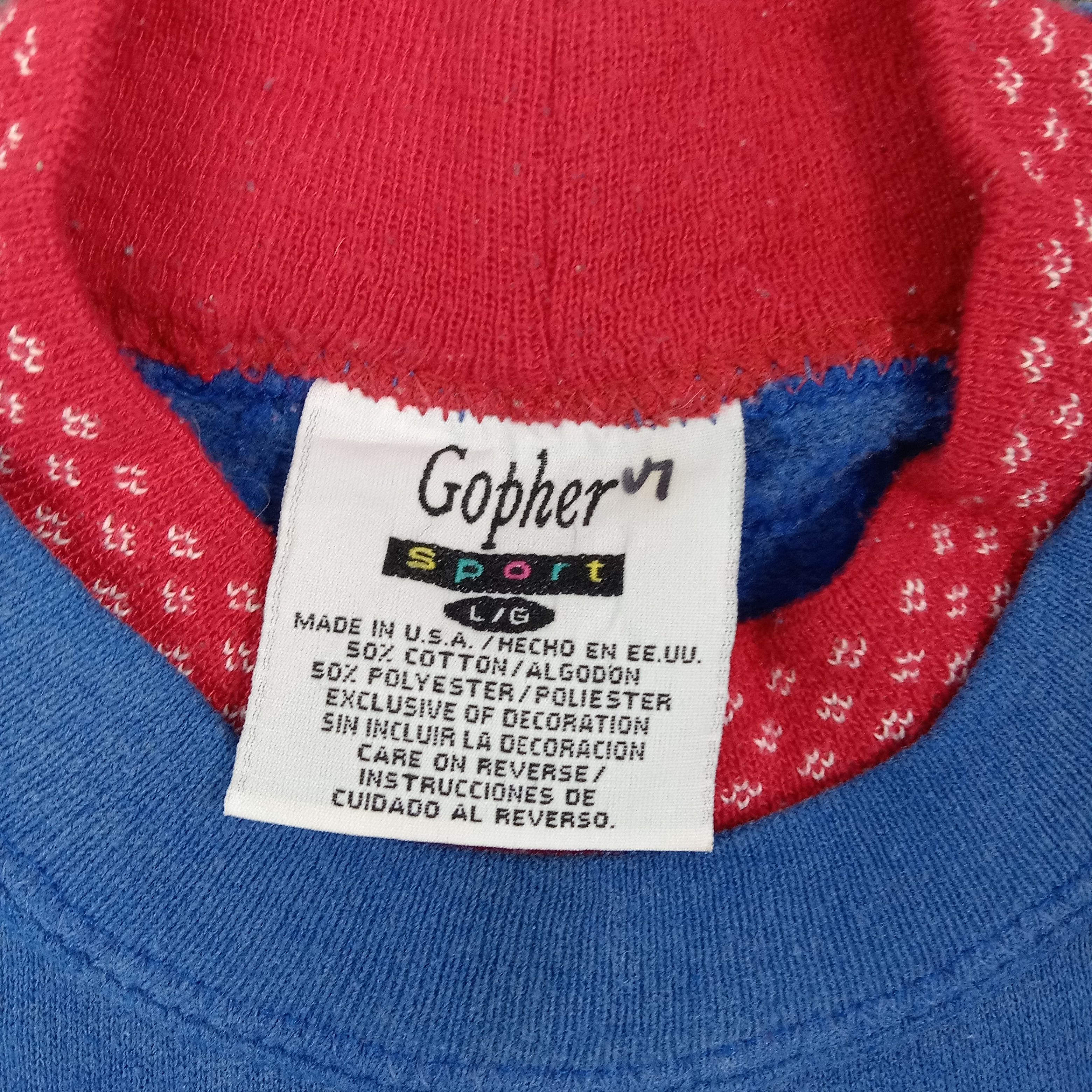 Vintage Vintage Gopher Sport Cats Lover 90s Sweatshirt C263N10 Size US M / EU 48-50 / 2 - 5 Thumbnail
