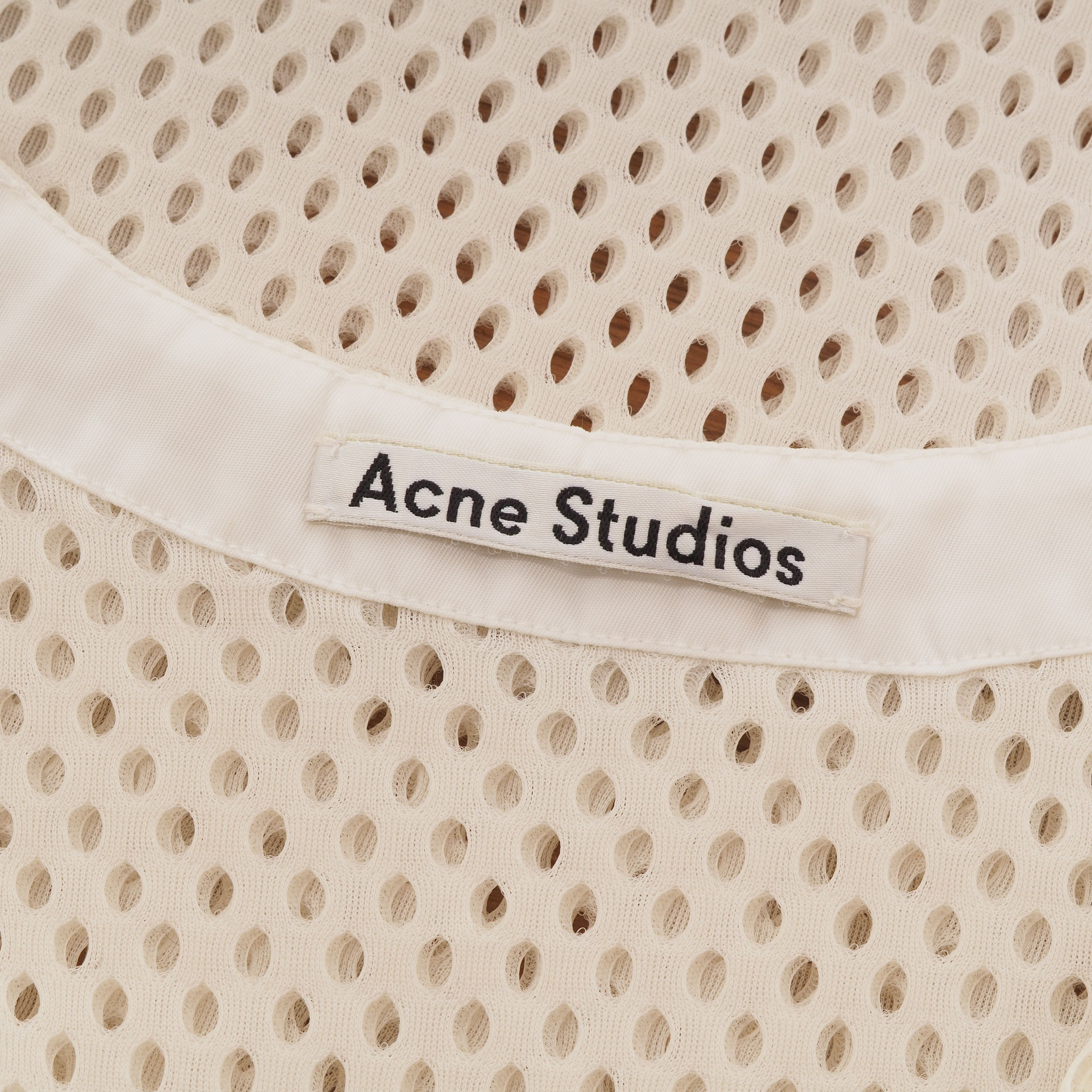 Acne Studios Acne Studios Avron Mesh Women Ivory Tank Top Size XS / US 0-2 / IT 36-38 - 3 Thumbnail