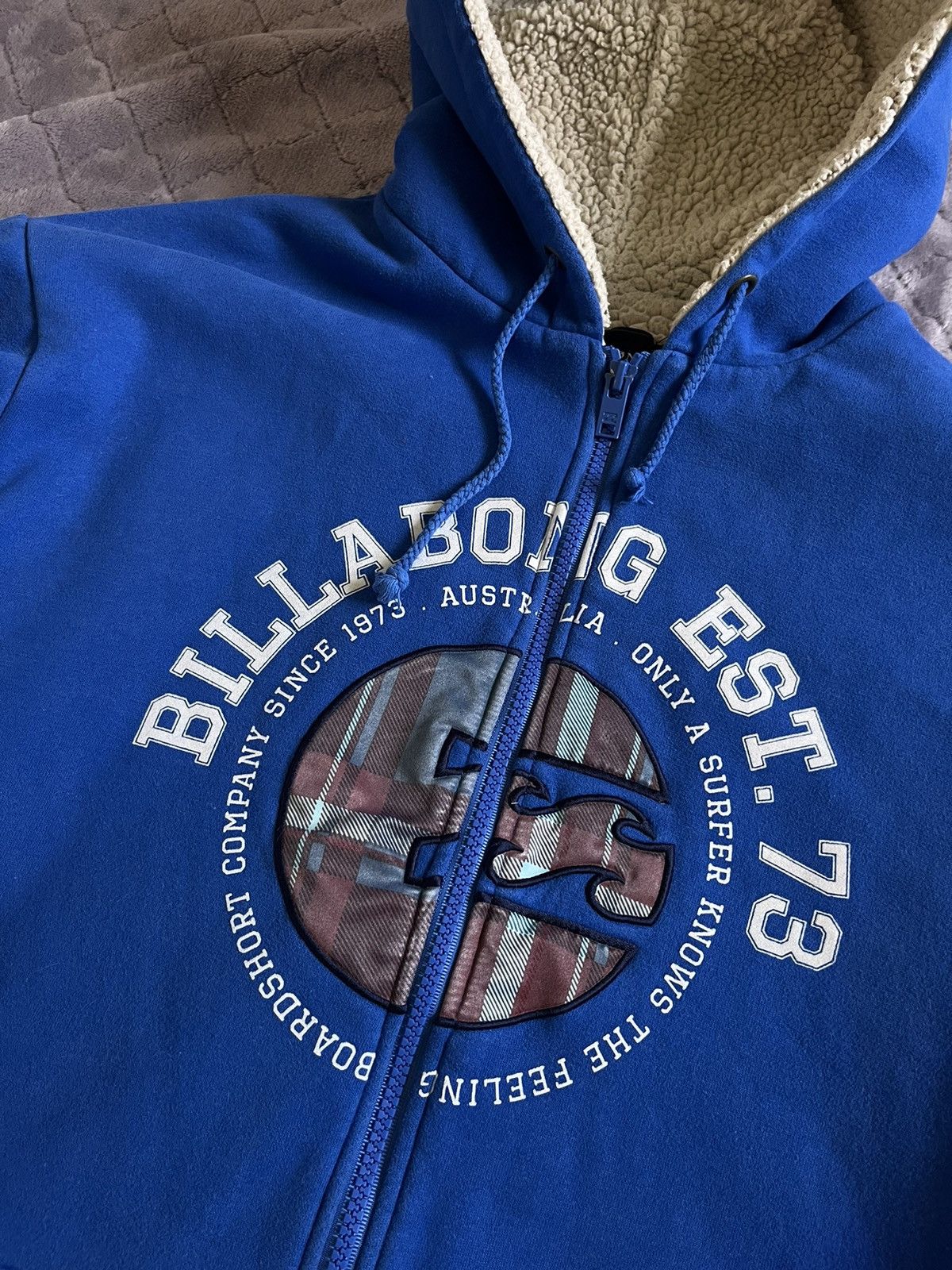 Billabong 🔥Cyber Y2K Billabong Zip Hoodie Size US XL / EU 56 / 4 - 4 Thumbnail