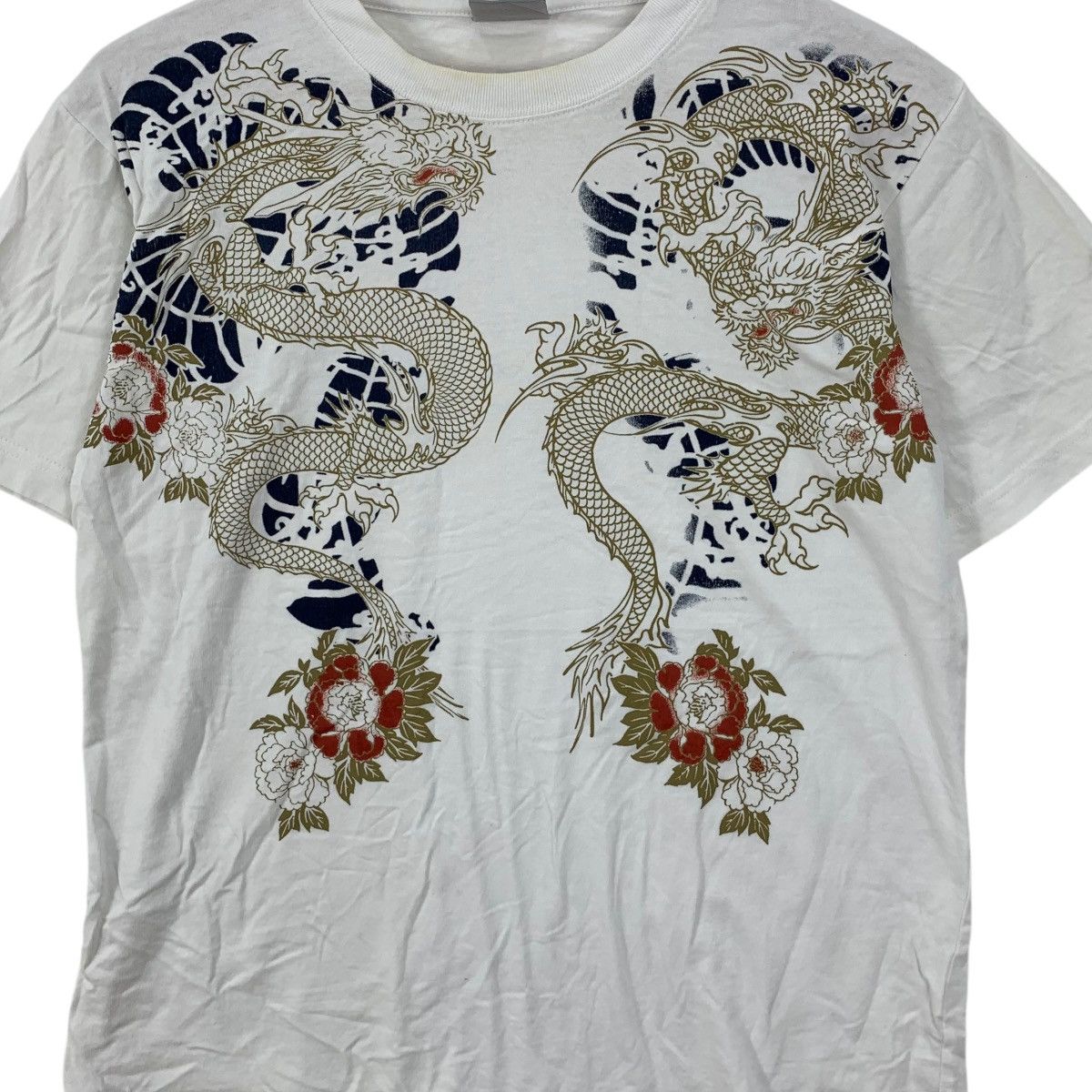 Vintage Vintage JAPAN TRADITIONAL DRAGON Ryu Anime Tee Shirt Top Size M / US 6-8 / IT 42-44 - 3 Thumbnail