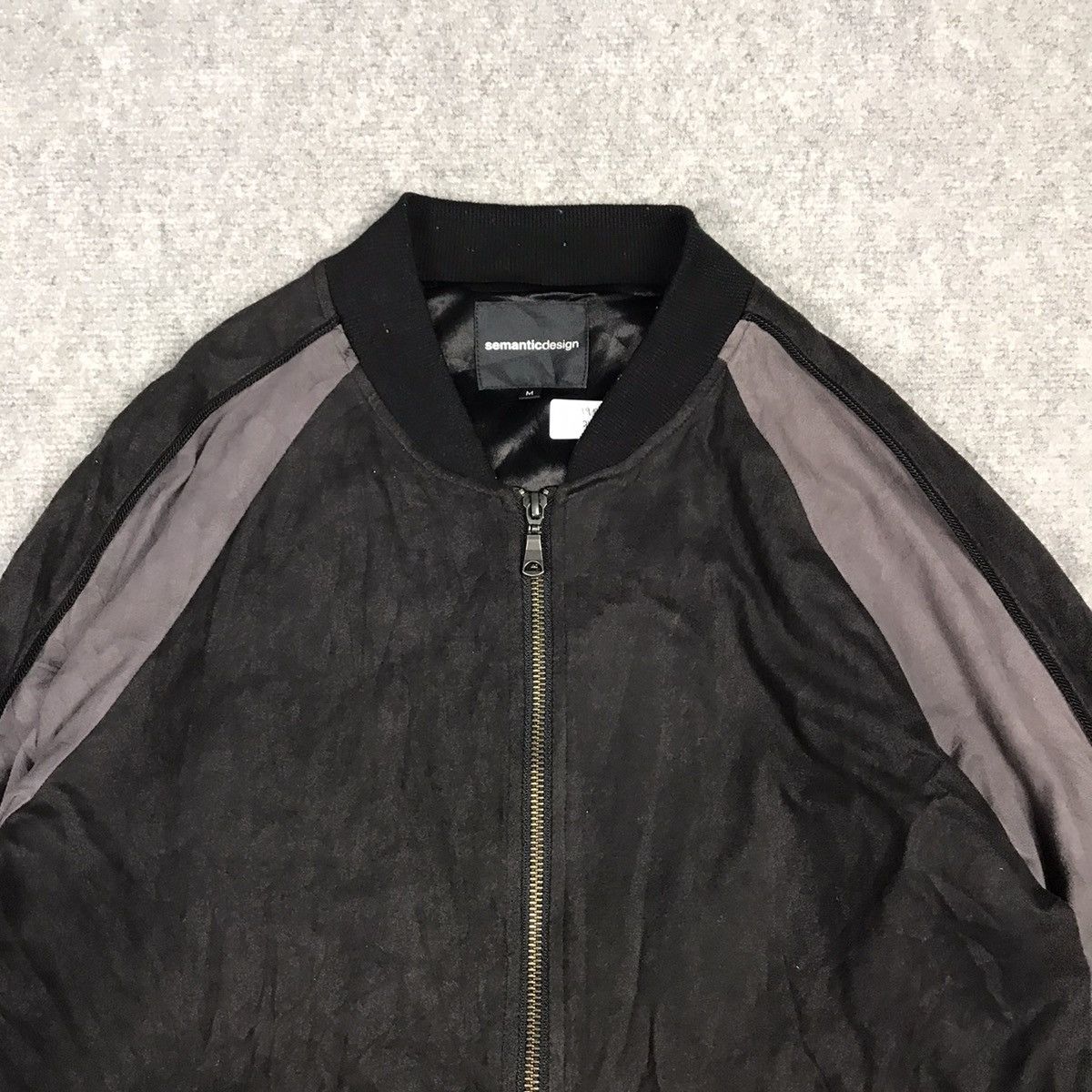 Japanese Brand × Vintage Semanticdesign Soft polyesters bomber jacket Size US M / EU 48-50 / 2 - 2 Thumbnail