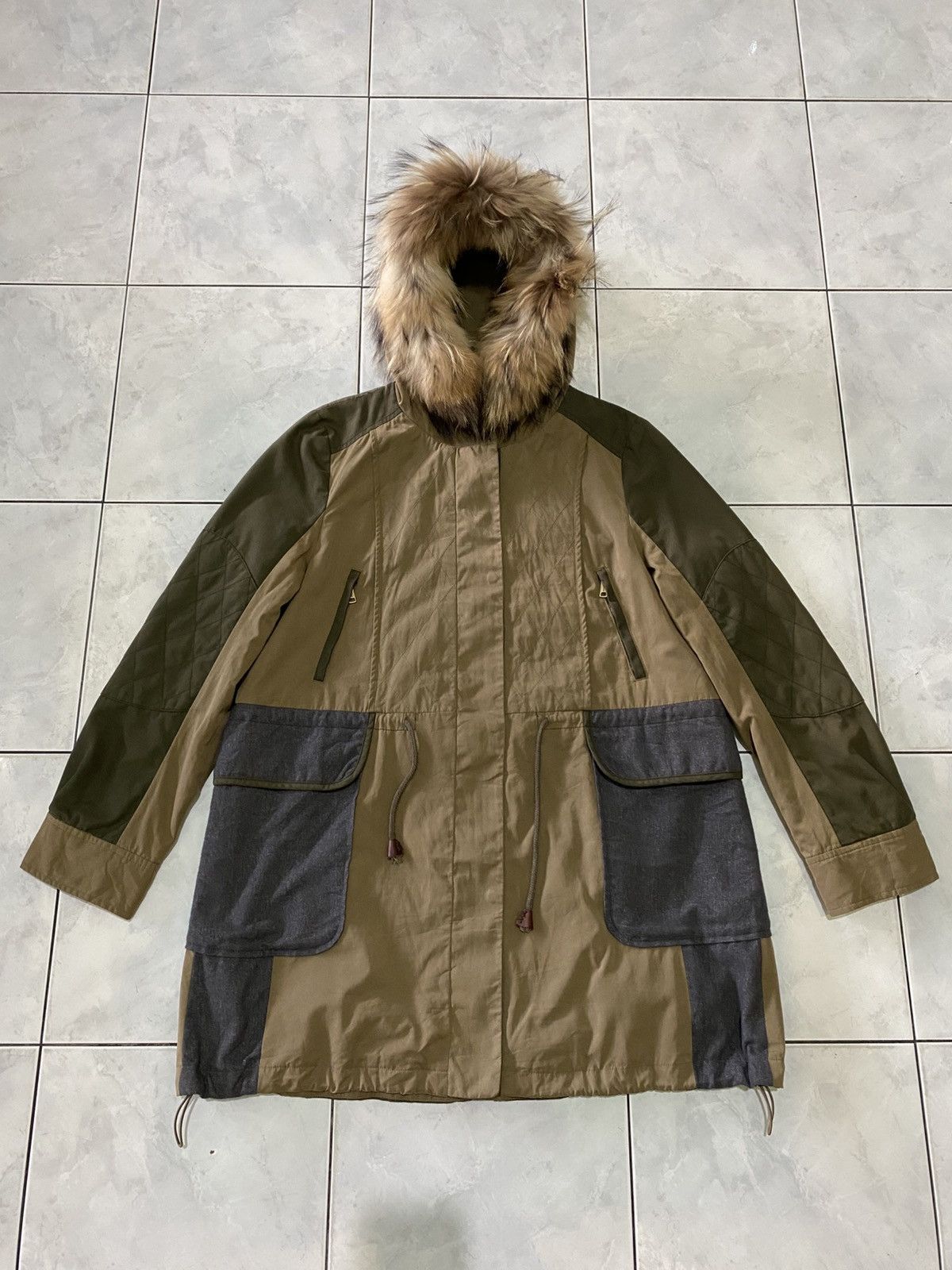 Japanese Brand Fur Us N Them Utility Hooded Colorblock Outdoor Military Size US XL / EU 56 / 4 - 1 Thumbnail