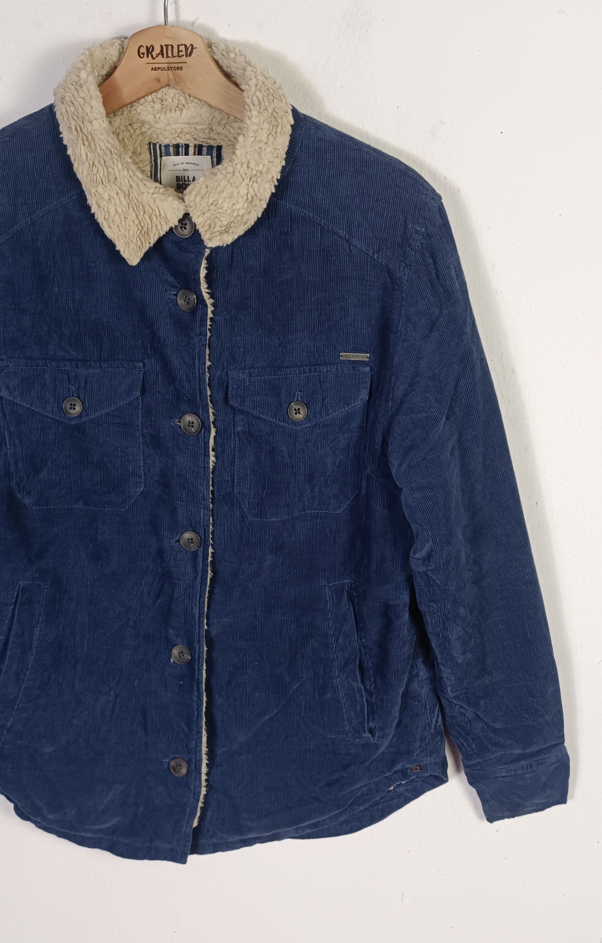 Billabong 🔥🔥Billabong Coduroy Sherpa Jacket Size US M / EU 48-50 / 2 - 7 Thumbnail