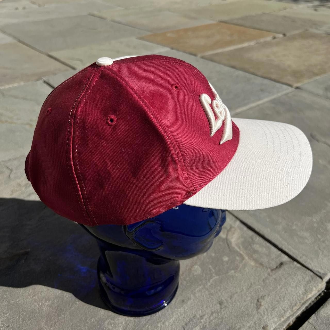 Other Vintage 90s London Maroon and Cream SnapBack Hat Size ONE SIZE - 3 Thumbnail
