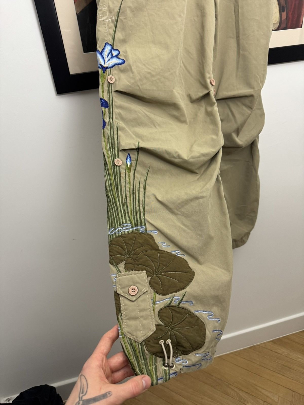 Maharishi Maharishi Snopants Flowers Embroidered Rare Japanese Hype Size US 34 / EU 50 - 3 Thumbnail