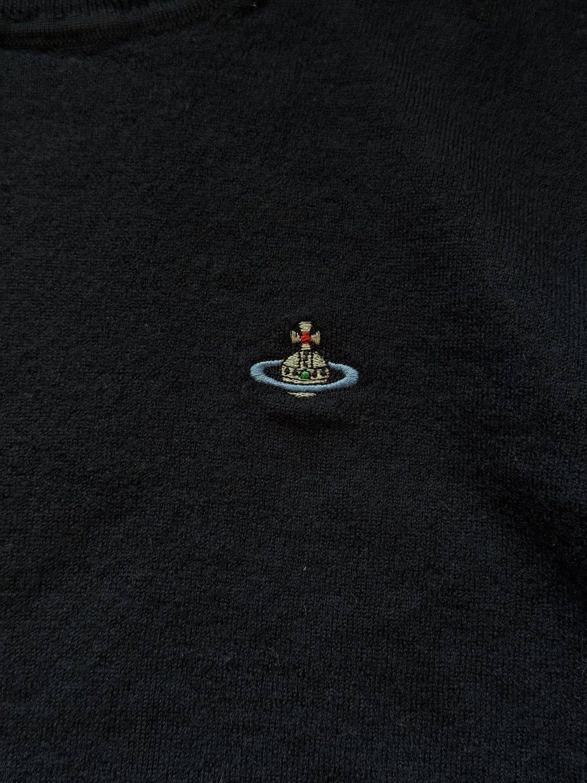 Vivienne Westwood Vivienne Westwood 100% boiled wool knit logo sweater Size XXL / US 16-18 / IT 52-54 - 3 Thumbnail