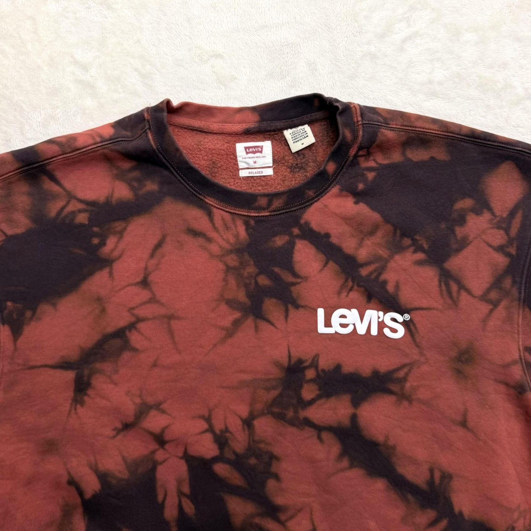 Levi's Levi's Sweatshirt Mens M Multicolor Tie Dye Fleece Pullover Logo Crewneck - Graphic Print, All Seasons, Long Sleeve, Cotton, Regular Fit Size US M / EU 48-50 / 2 - 2 Thumbnail