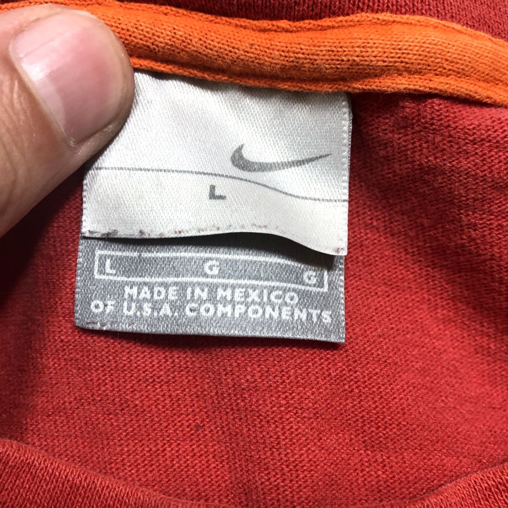 Nike VINTAGE Nike Proto Max Edition No. 1 T-Shirt Mens L Red Double-Sided Crew Neck Short Sleeve USA 90s Sports Shirt Size US L / EU 52-54 / 3 - 7 Thumbnail