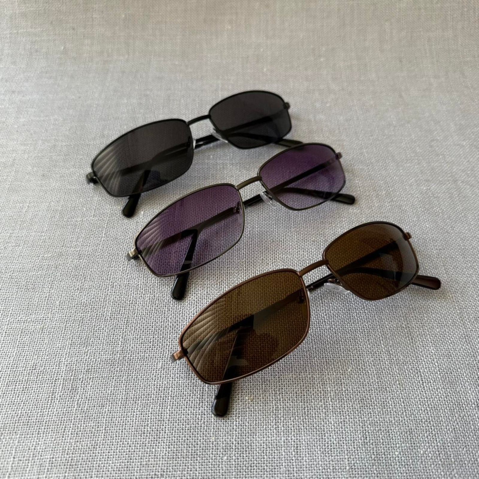 Other Purple frame aviator black sunglasses MENS Size ONE SIZE - 6 Thumbnail