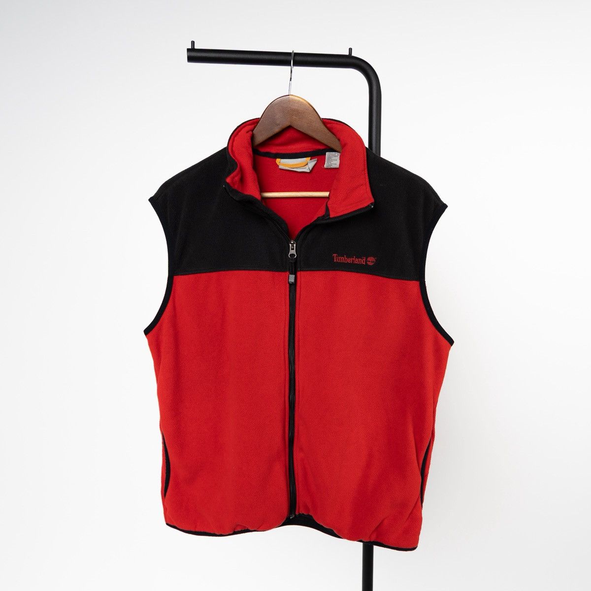 Timberland Timberland Vintage Mens Fleece Vest Red Black Full Zip Size US S / EU 44-46 / 1 - 4 Thumbnail