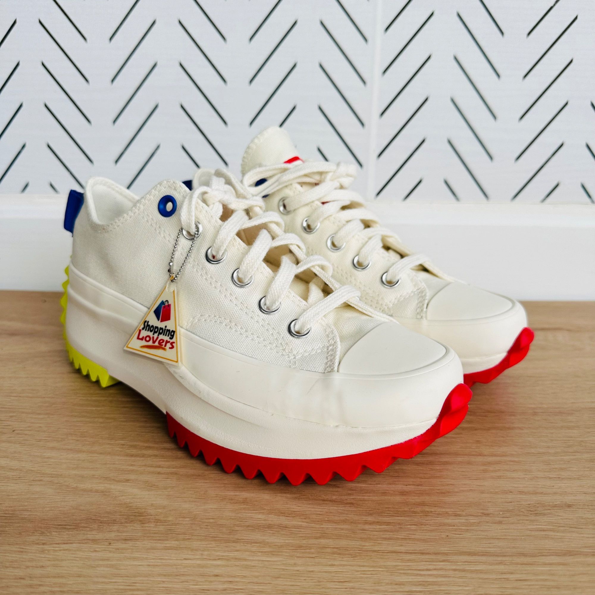 Converse 🤩7.5 Women Shoes CONVERSE RUN STAR HIKE PLATFORM LOW Beige Size US 7.5 / IT 37.5 - 11 Thumbnail