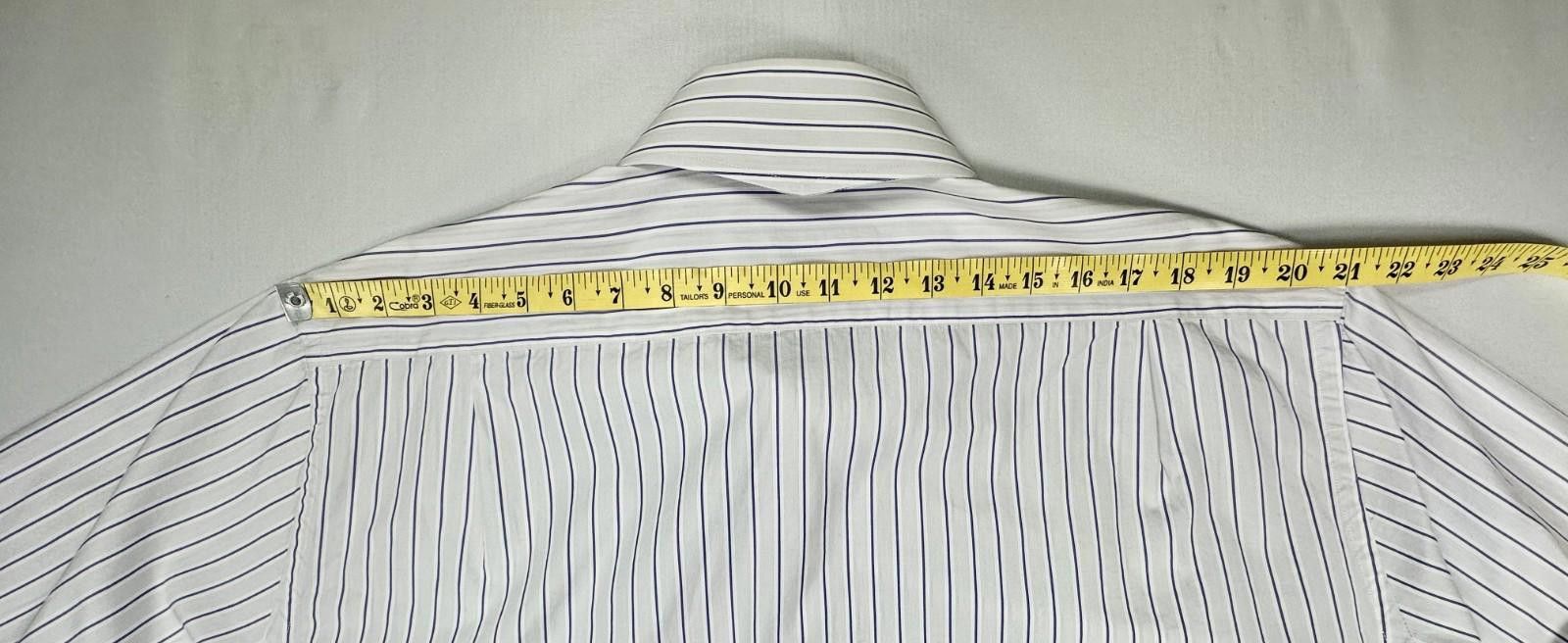 English Laundry English Laundry Embroidered Purple Striped Shirt White 2XL Size US XXL / EU 58 / 5 - 9 Thumbnail