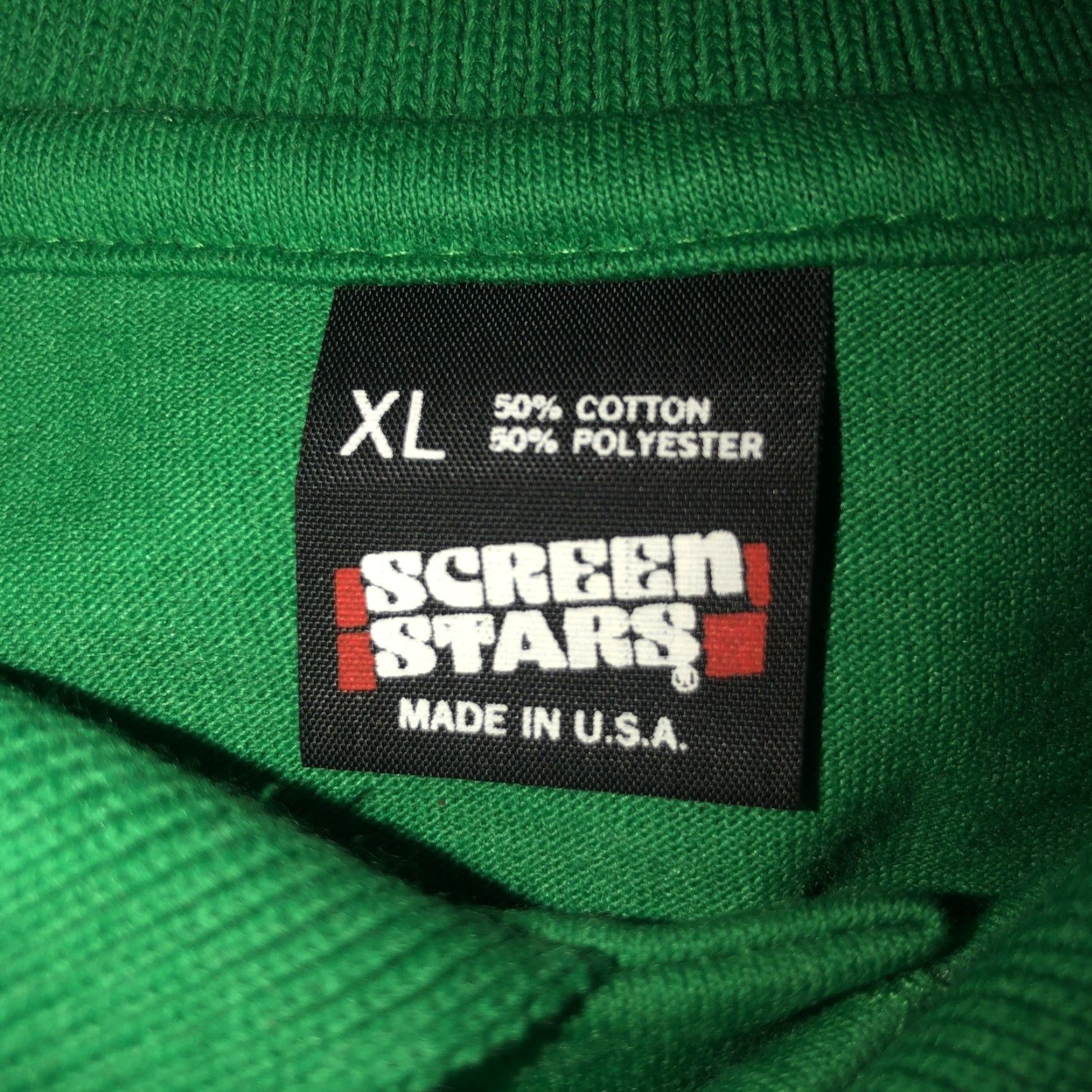 Vintage VINTAGE Screen Stars Green Polo CEO Cup Mens XL T-Shirt Short Sleeve Green Polo Stars VTG Size US XL / EU 56 / 4 - 4 Thumbnail