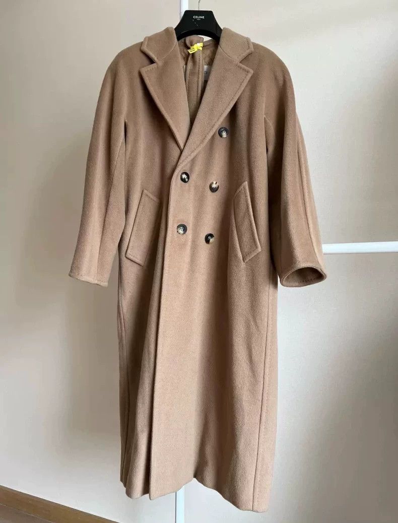 Max Mara Max Mara 101801 Brown Coat Size L / US 10 / IT 46 - 2 Thumbnail