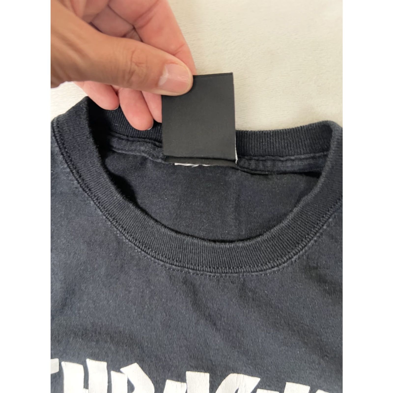 Thrasher VINTAGE Thrasher T-Shirt Men's Medium Black Grunge 90s Y2K Vintage Skater Punk 2000s Crew Neck Short Sleeve Regular Cotton Size US M / EU 48-50 / 2 - 7 Thumbnail