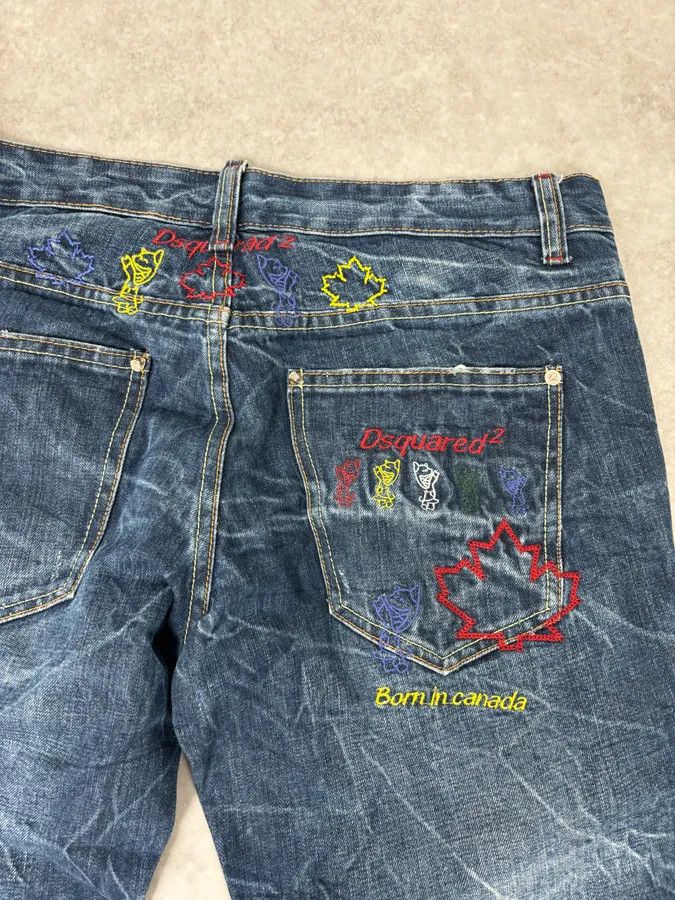 Dsquared2 2000s Dsquared2 Navy Brut Denim Jeans Size US 33 - 10 Thumbnail
