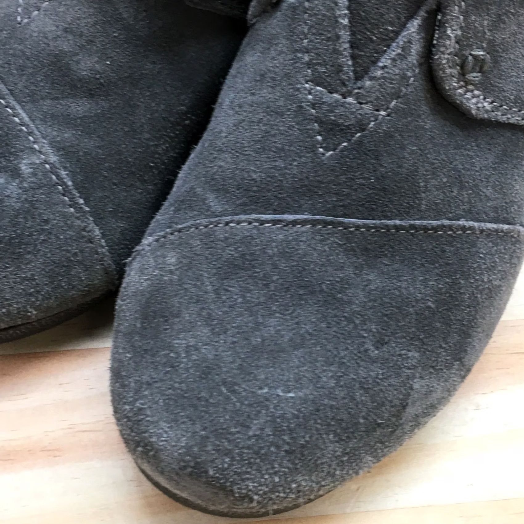 Toms Toms Boots Womens 6 Desert Ankle Booties Gray Suede Lace Up Wedge Casual Size US 6 / IT 36 - 4 Thumbnail