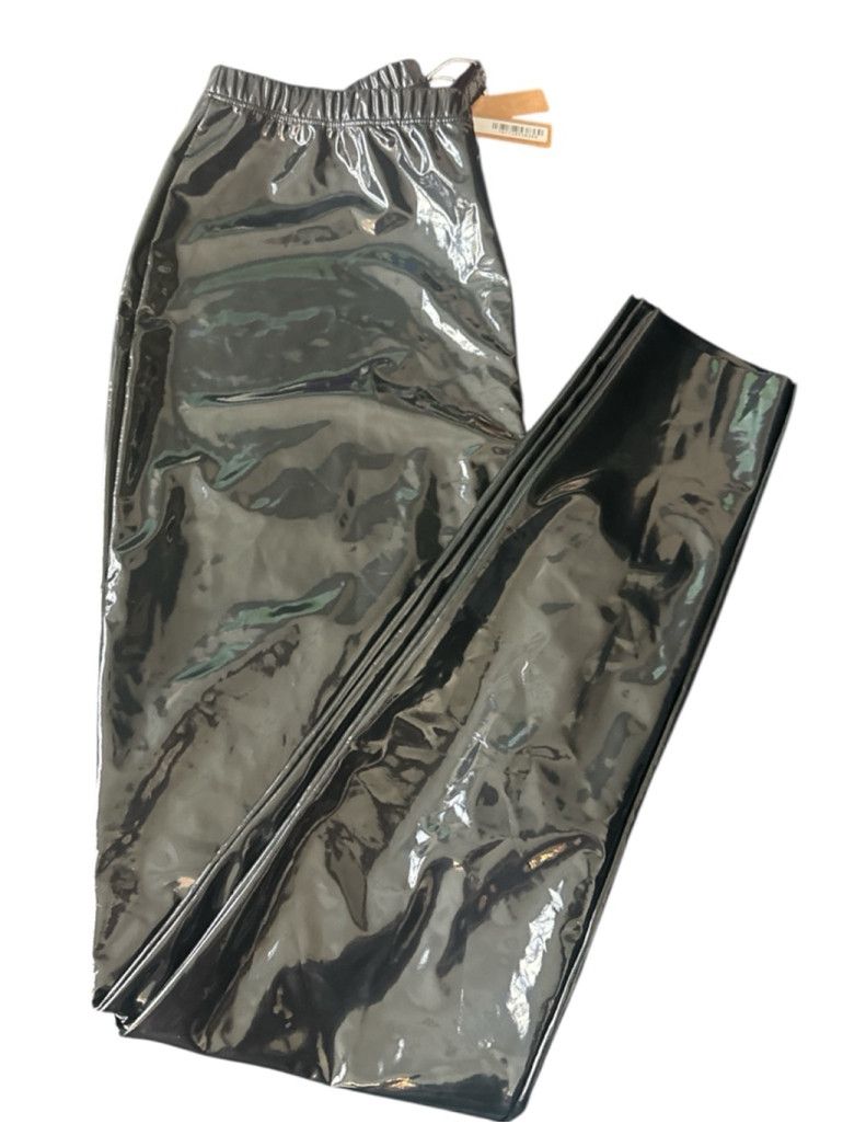 SKIMS Skims Stretch Vinyl Leggings size medium NWT color onyx Size 30" / US 8 / IT 44 - 5 Thumbnail