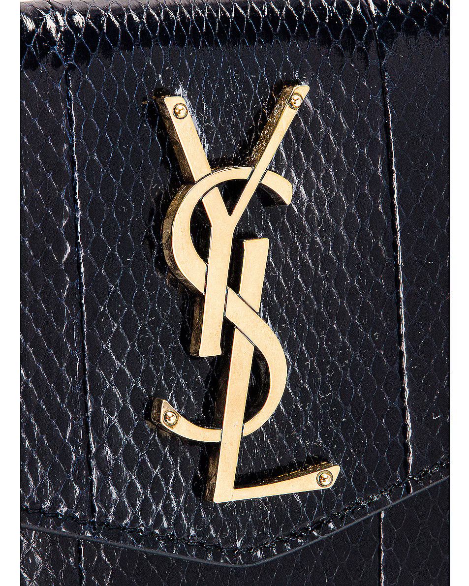 Saint Laurent Paris o1b1hav110125 Size: OS / Uptown Pouch in Dark Marine Size ONE SIZE - 6 Thumbnail