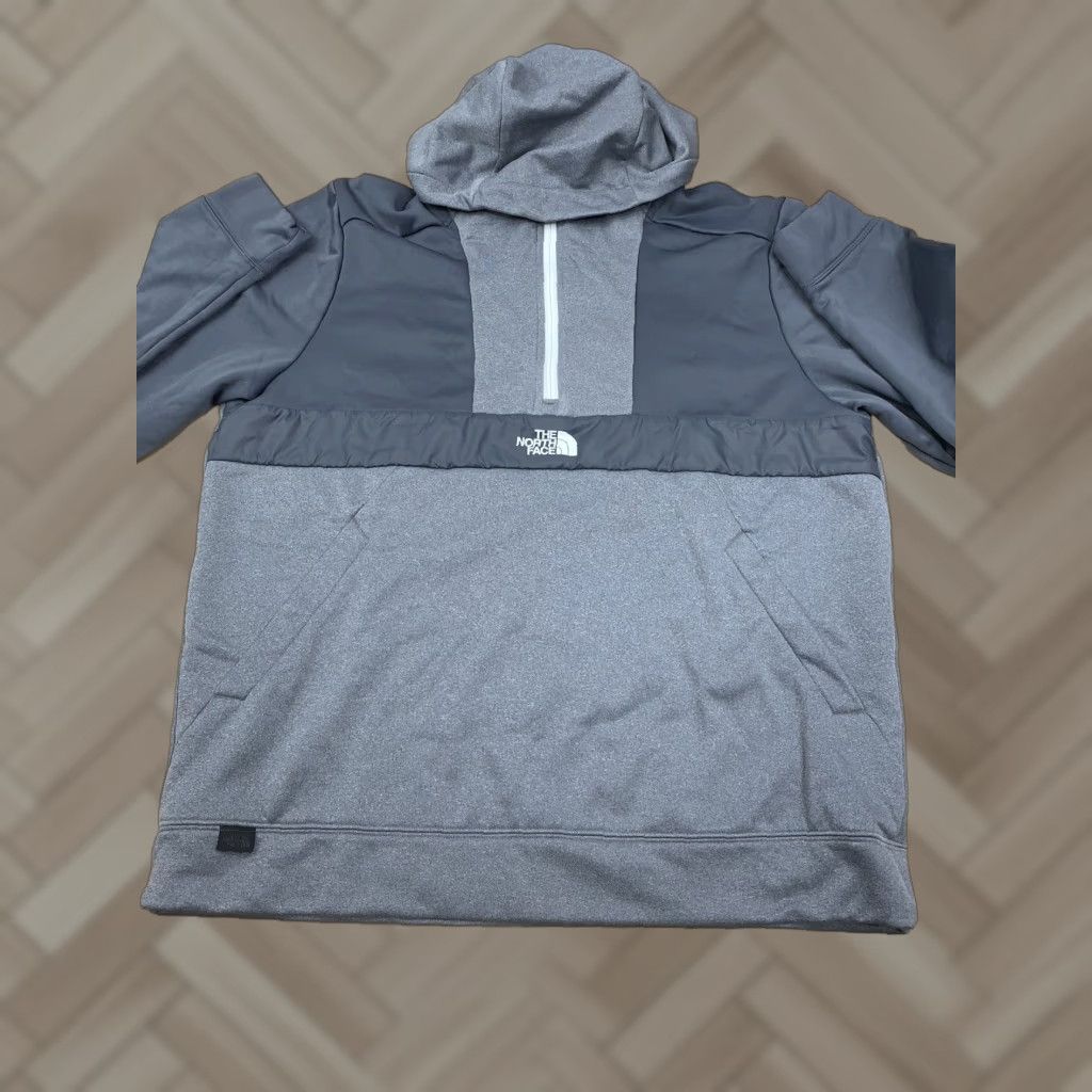 The North Face The North Face Pullover Sweatshirt 1/4 Zip Hooded Fleece Gray XL Men Outdoor Casual Size US XL / EU 56 / 4 - 1 Thumbnail