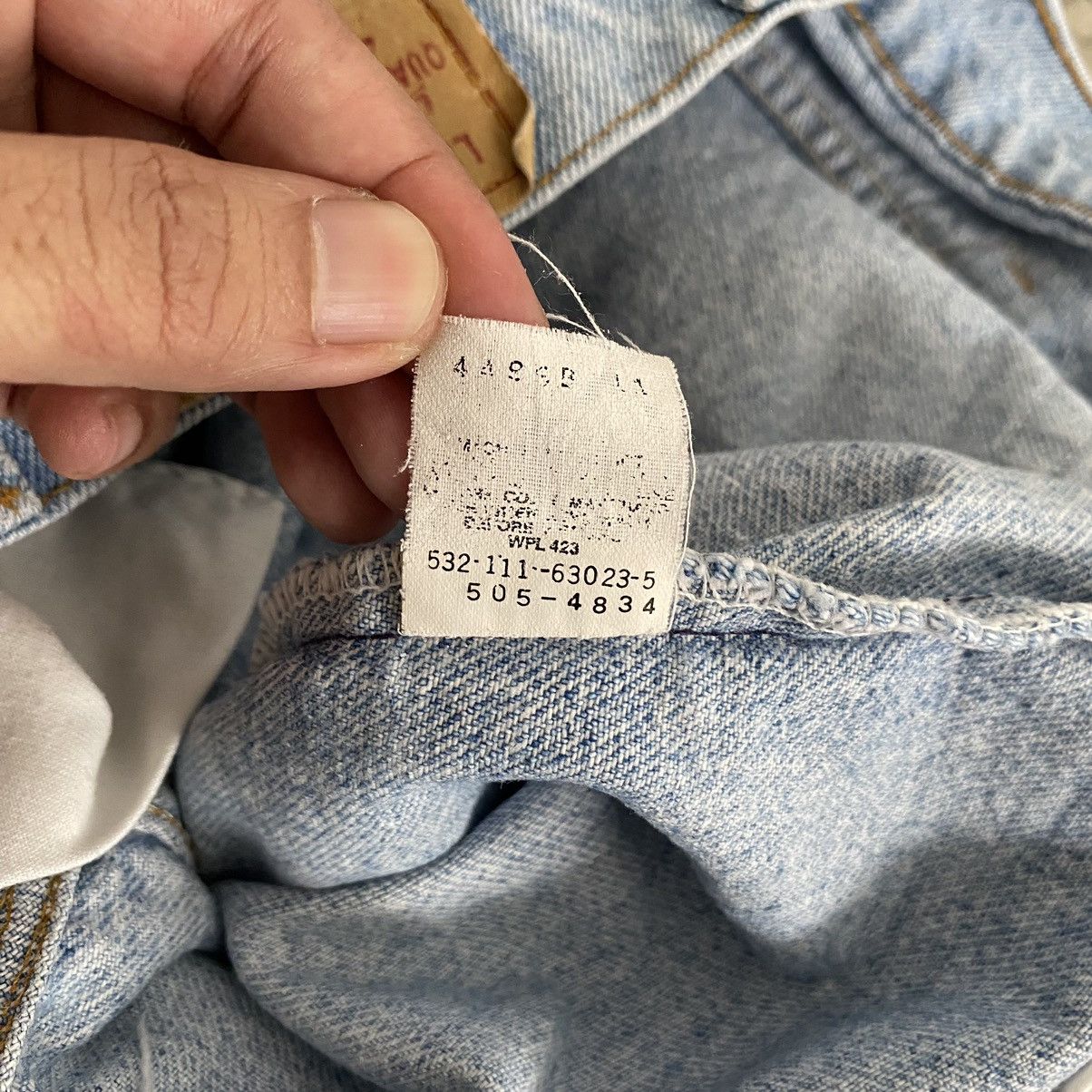 Levi's Vintage 1991 Levis 505 Light Blue Denim Shorts Jorts Cut Off Size US 29 - 16 Thumbnail