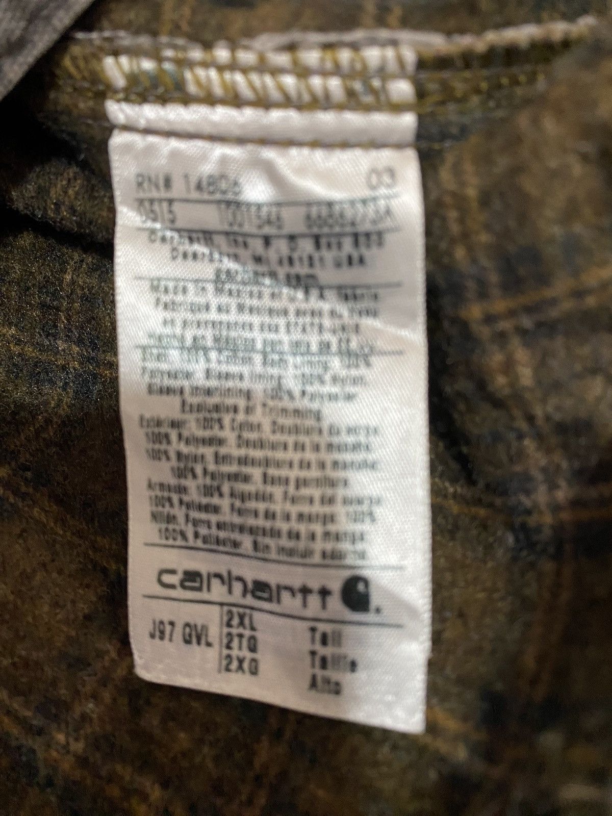 Carhartt Detroit Jacket J97 GVL Carhartt USA size XXL Tall with patch Size US XXL / EU 58 / 5 - 15 Thumbnail