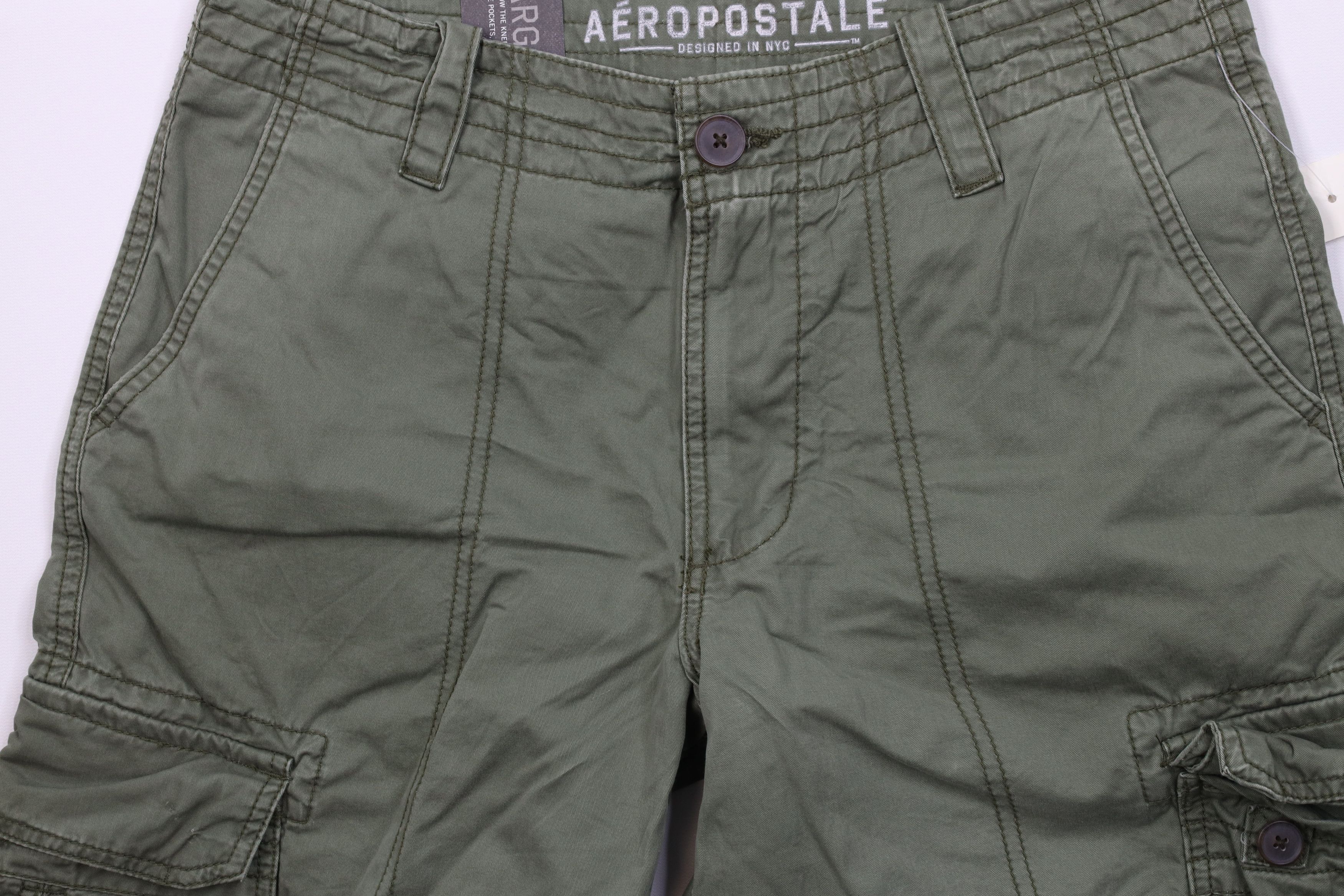 Aeropostale Deadstock Vintage Y2K Aeropostale Surplus Cargo Shorts Green Size US 30 / EU 46 - 3 Thumbnail