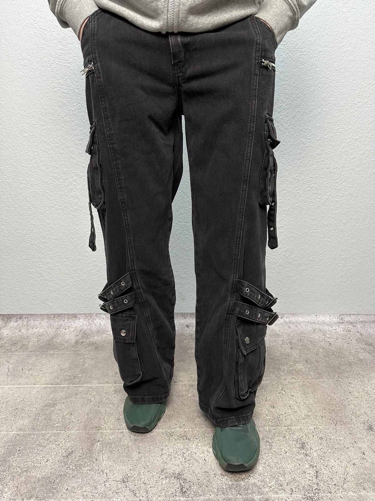 Japanese Brand × Vintage Vintage Junya Watanabe Punk Style Distressed Gothic Archival Size US 31 - 4 Thumbnail
