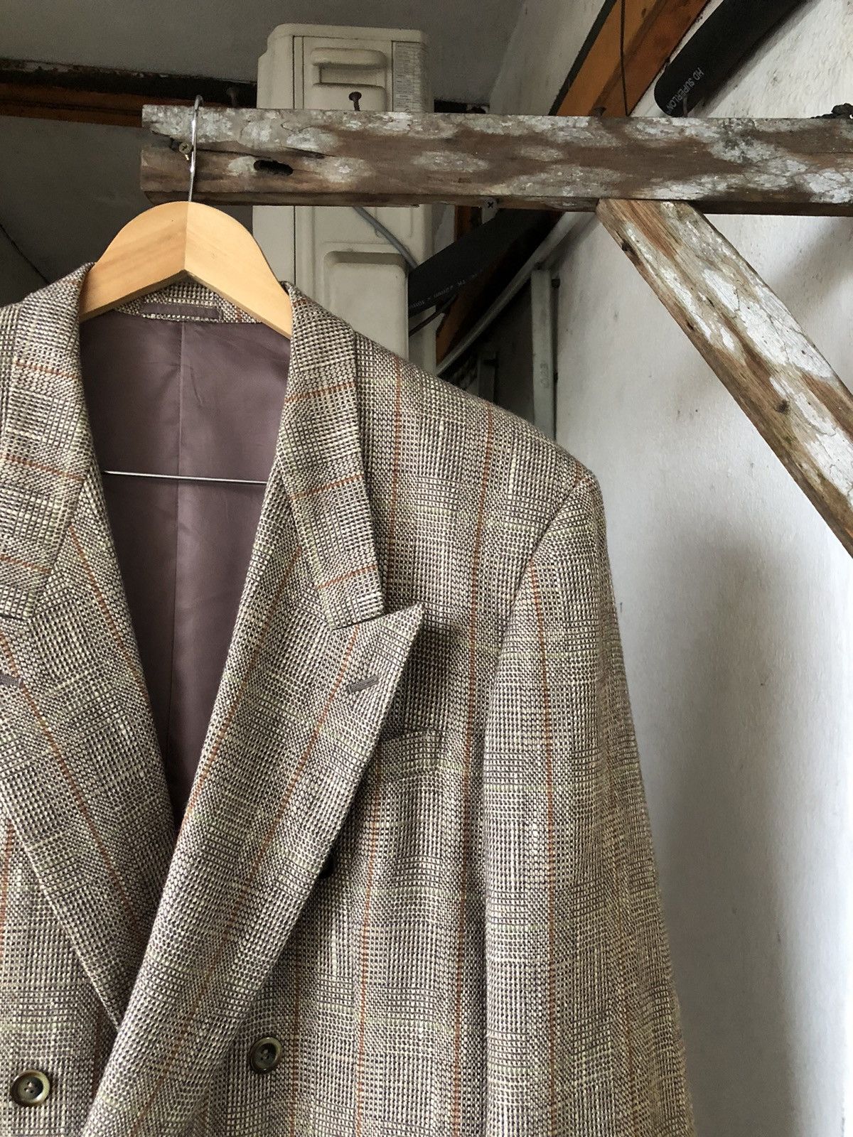 Issey Miyake Vintage Issey Miyake Tete Homme Tweed Wool Blend Silk Jacket Size US M / EU 48-50 / 2 - 4 Thumbnail