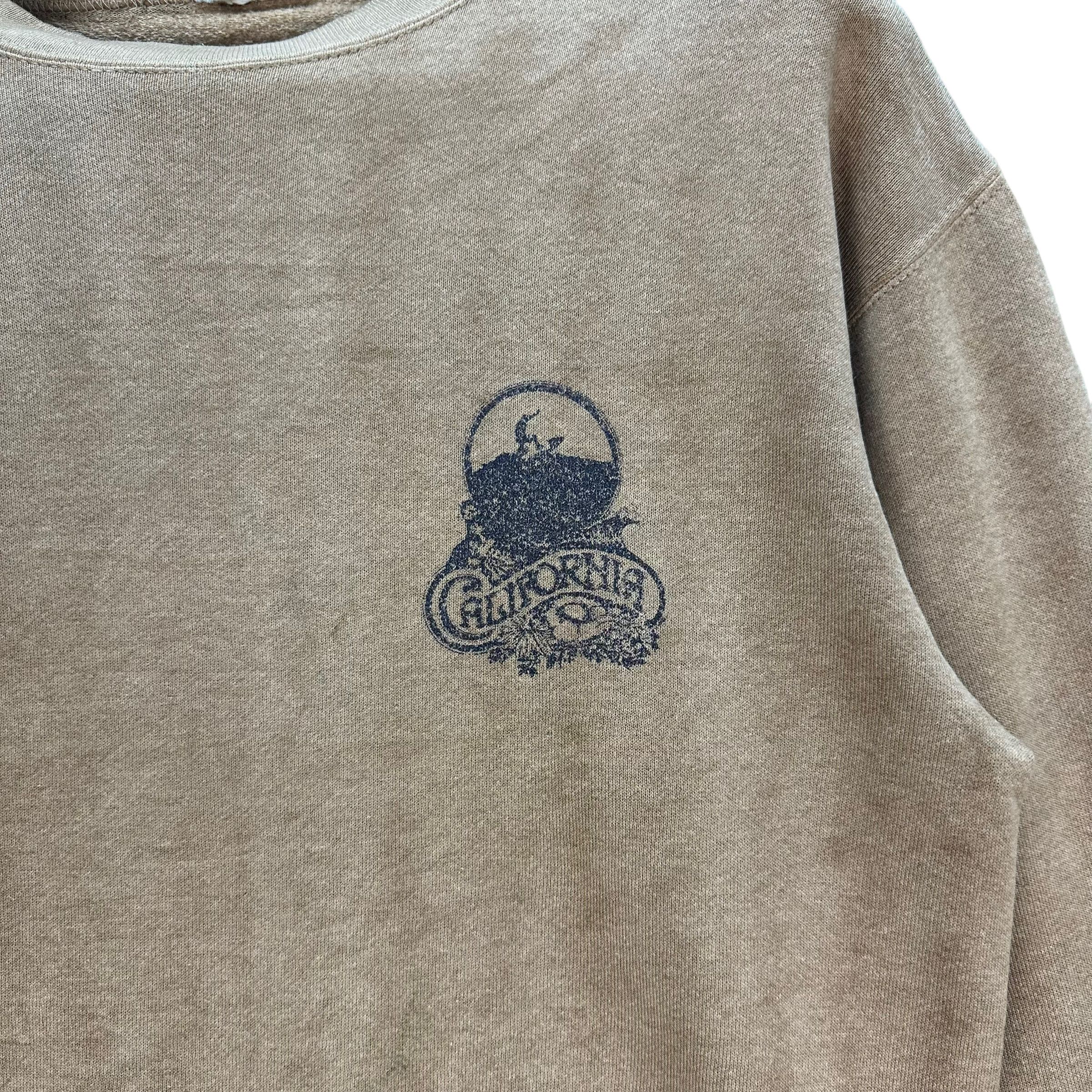 Vintage TRASHED🔥 CALIFORNIA SURFING GRAPHIC SWEATSHIRTS #8431-008 Size US S / EU 44-46 / 1 - 5 Thumbnail