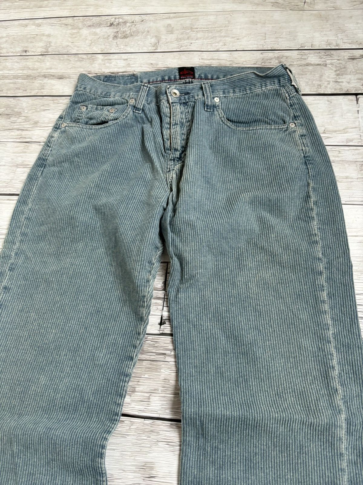 Designer × Hysteric Glamour × Japanese Brand VTG FLARED RICK OWENS EVISU STYLE JAPANESE CORDUROY JEANS Size US 32 / EU 48 - 2 Thumbnail