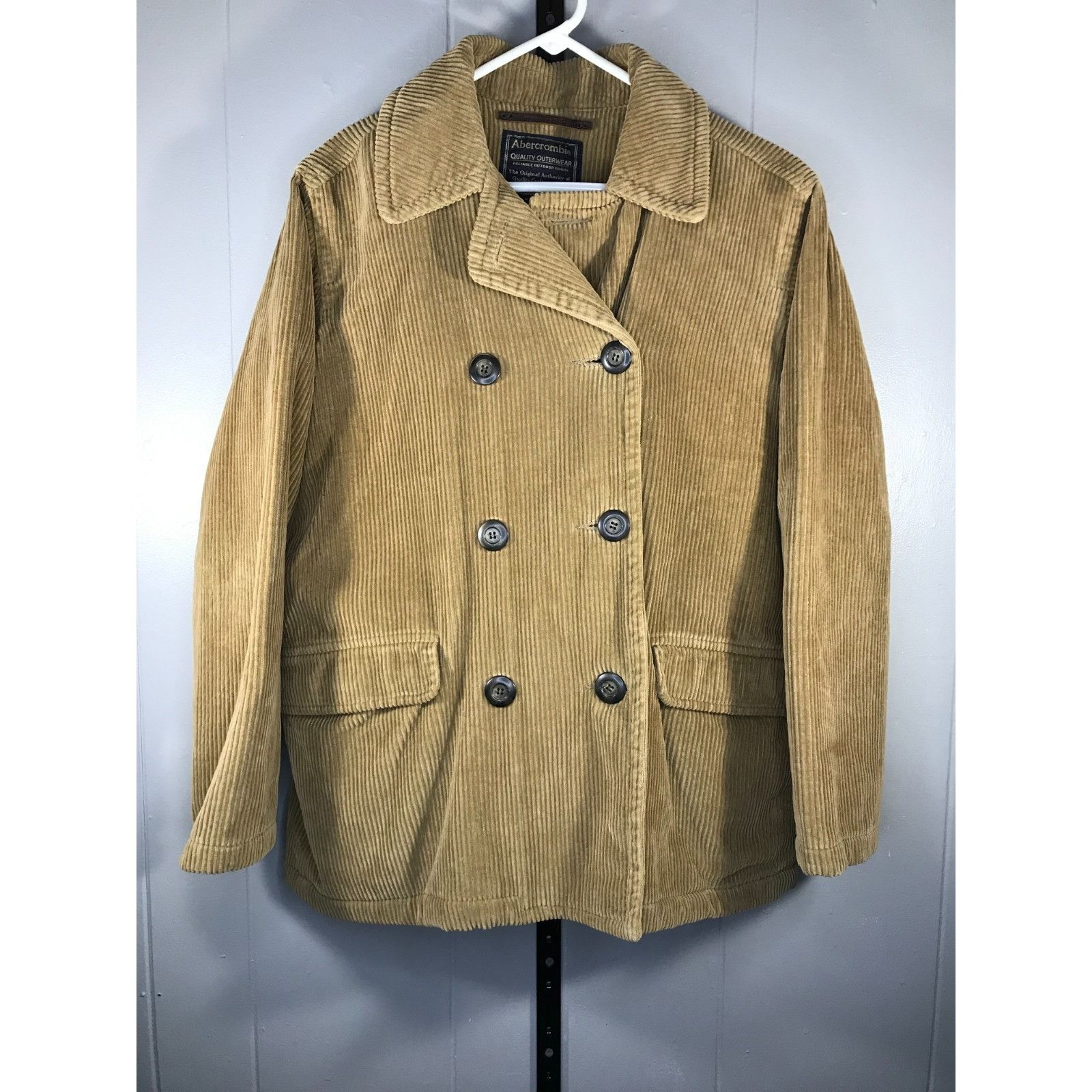 Abercrombie & Fitch Vintage Abercrombie & Fitch Corduroy Jacket Fleece Lined Lea Size L / US 10 / IT 46 - 1 Thumbnail