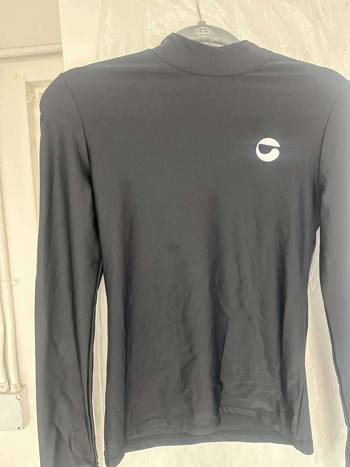 Coperni Black long sleeve shirt with reflective sign. Size L / US 10 / IT 46 - 1 Thumbnail