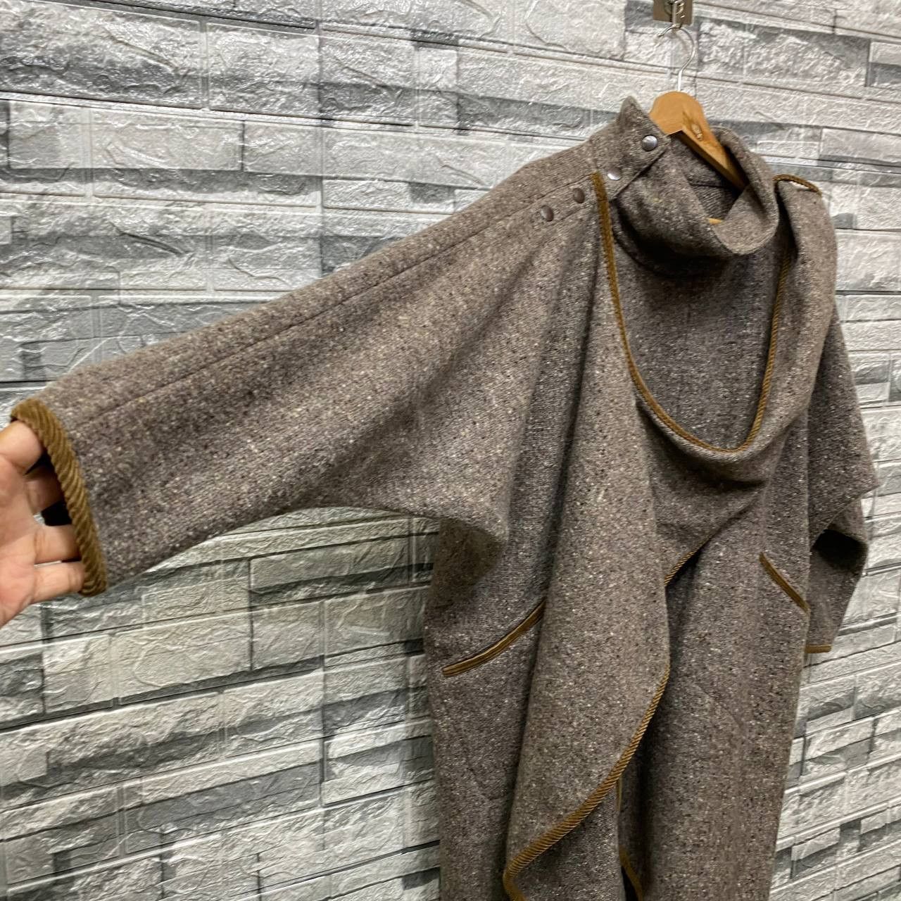 Japanese Brand YOHJI YAMAMOTO STYLE BOBBIE BROOKS N.YORK SCARF COAT WOOL Size US M / EU 48-50 / 2 - 12 Thumbnail