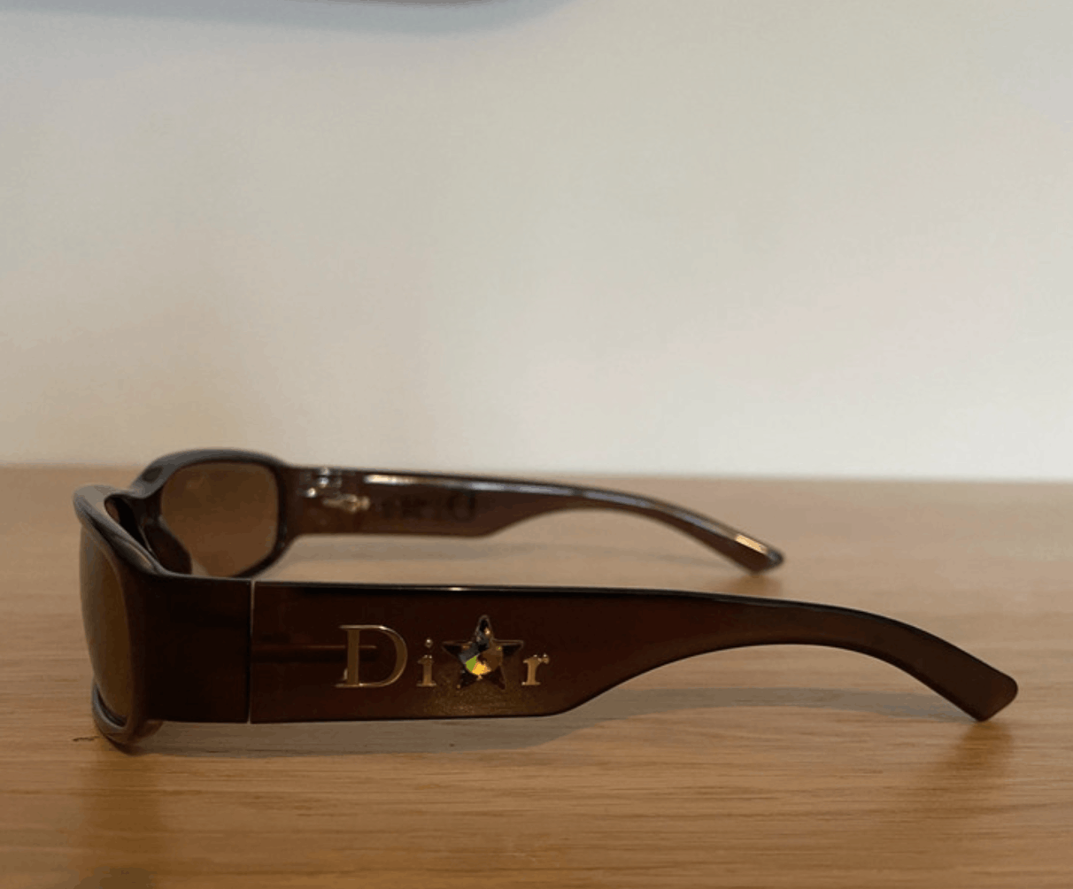 Dior Christian Dior Sunglasses Shiny POP Shield Mask Vintage Size ONE SIZE - 4 Thumbnail