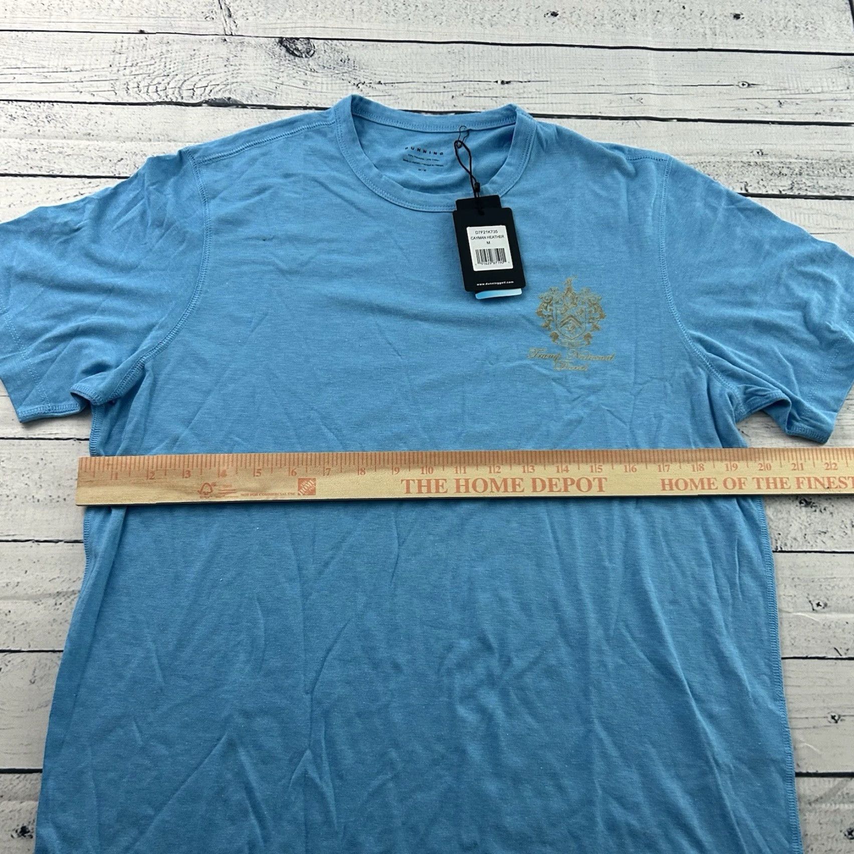 Vintage Dunning Golf Trump National Short Sleeve T Shirt Mens Medium Heather Blue Size US M / EU 48-50 / 2 - 5 Thumbnail