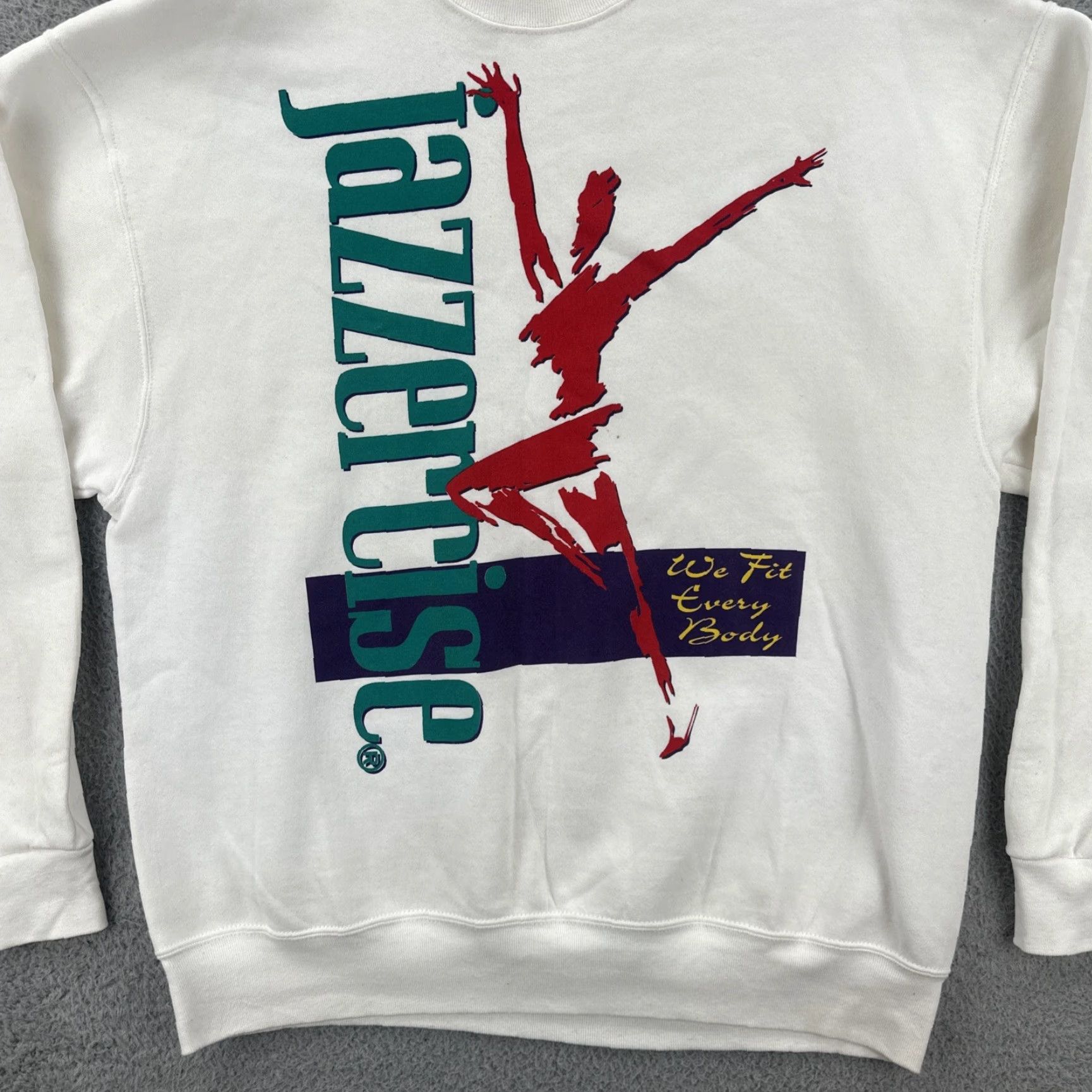 Fruit Of The Loom VINTAGE Fruit of the Loom Sweatshirt Mens XL White Crew Neck 90s USA Made Graphic Print Pullover Size US XL / EU 56 / 4 - 4 Thumbnail