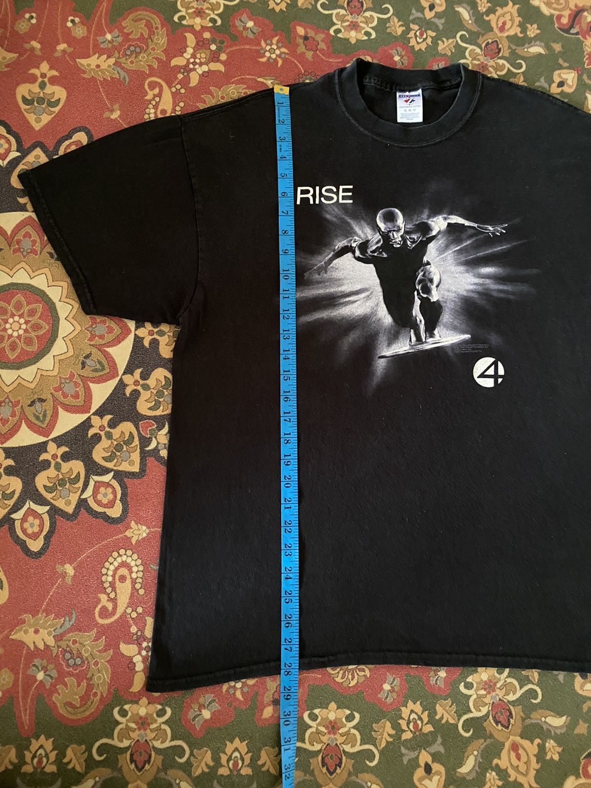Vintage Vintage Jerzees Movie Fantastic 4 RISE Over Size T-Shirt Size US XL / EU 56 / 4 - 8 Thumbnail