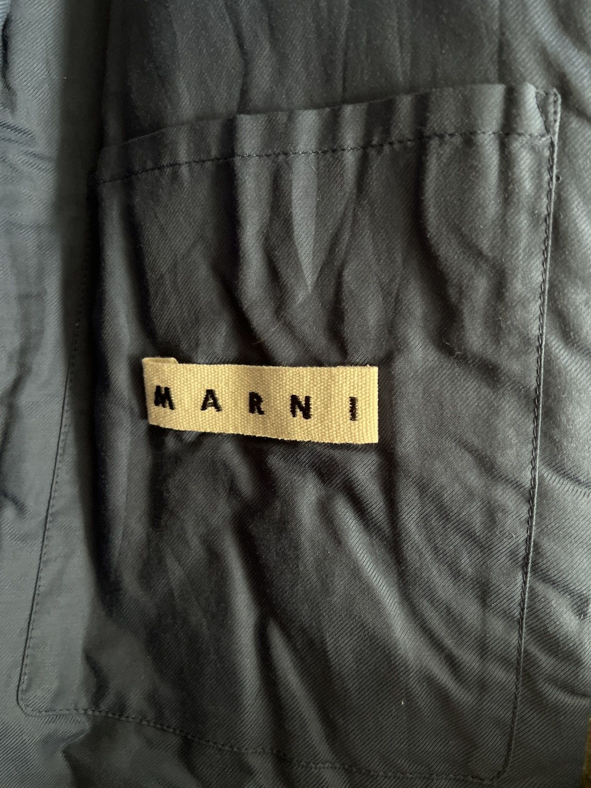Marni Textured Wool Flannel Plaid Padded Down Puffer FW21 Size US M / EU 48-50 / 2 - 2 Thumbnail