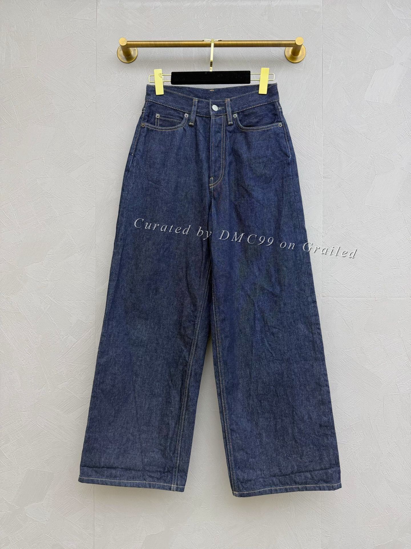 Acne Studios Acne Studios Indigo Straight Wide-Leg Jeans Size US 32 / EU 48 - 1 Thumbnail