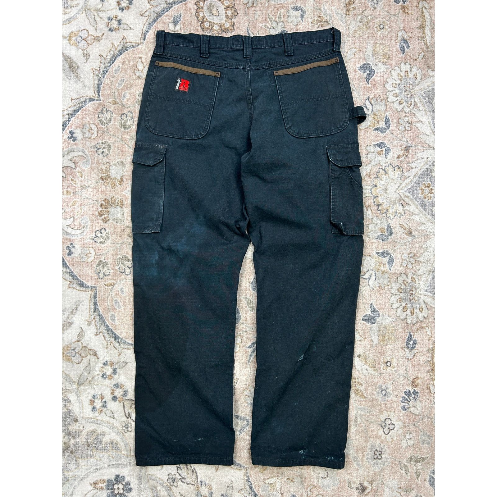Wrangler Wrangler Riggs Work Wear Cargo Rip Stop Carpenter Pants 36W Size US 36 / EU 52 - 2 Thumbnail