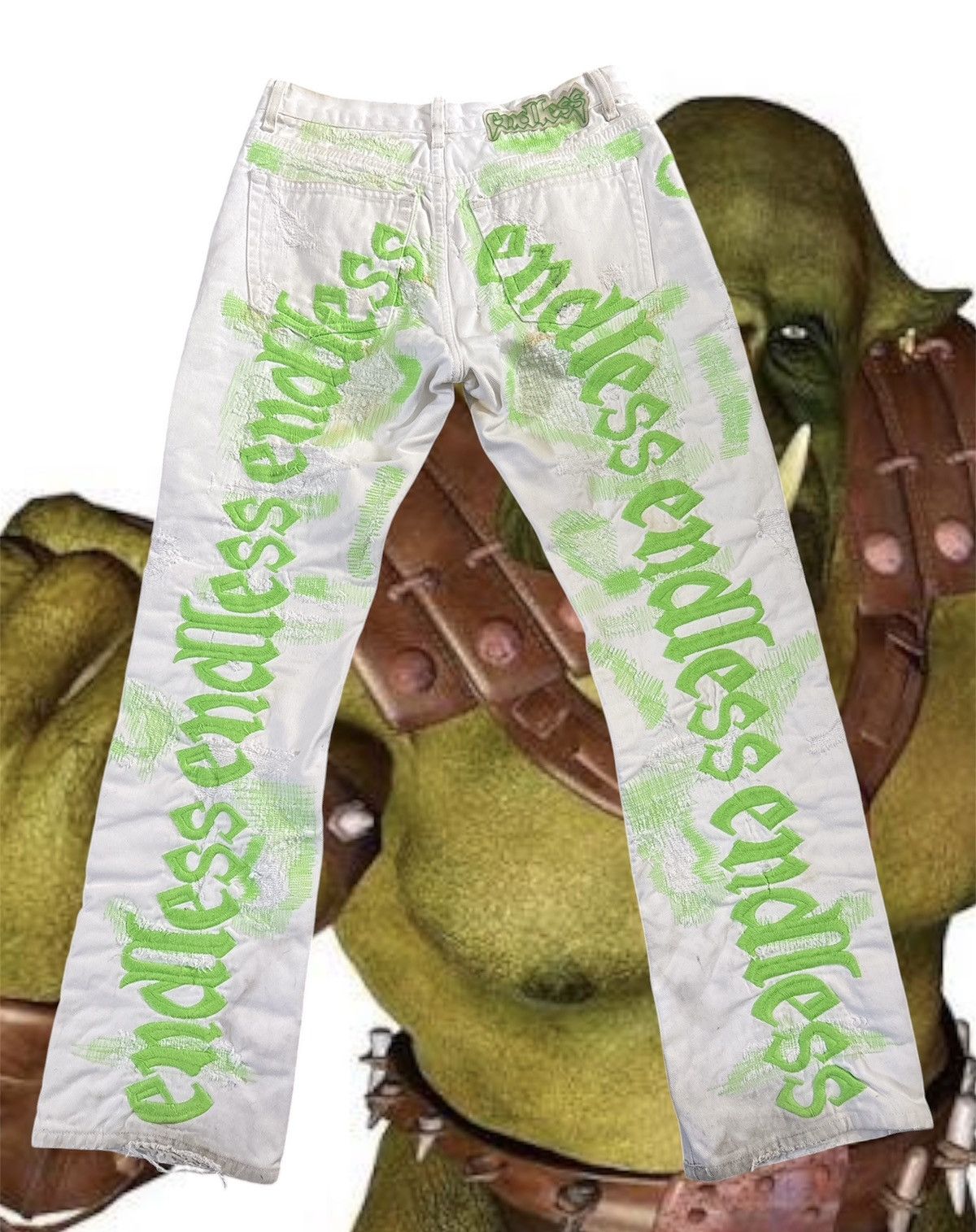 Other endless denim “green on white” size 34 Size US 34 / EU 50 - 2 Thumbnail